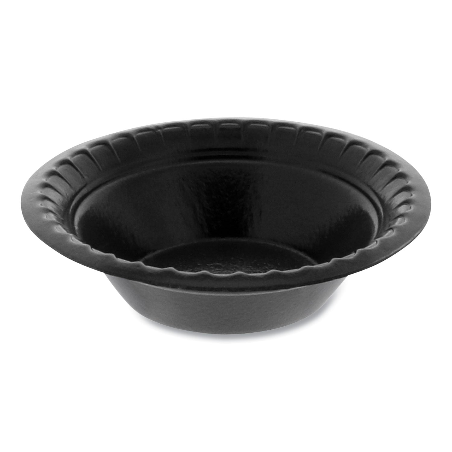 Laminated Foam Dinnerware Bowl | 4 oz Black