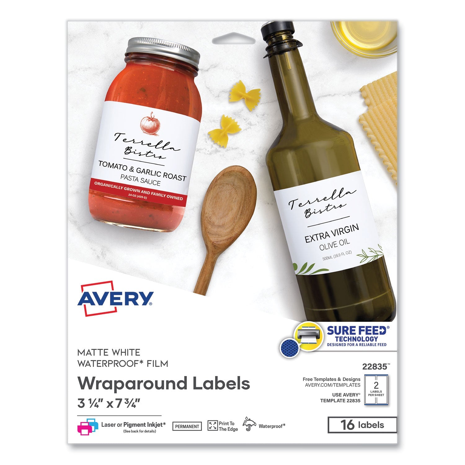 Durable Water-Resistant Wraparound Labels | 16/PK