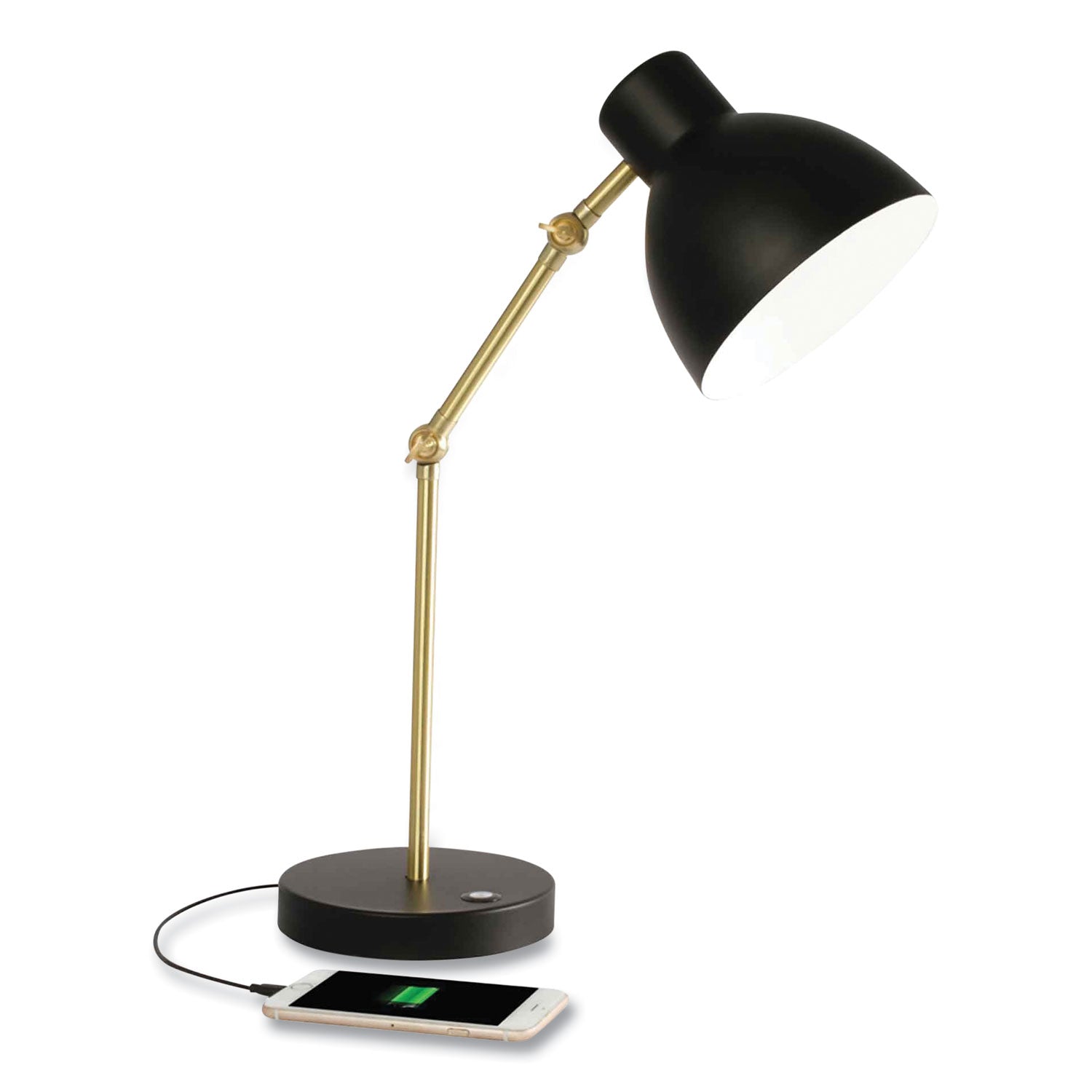 OttLite Direct LED Desk Lamp | Brass
