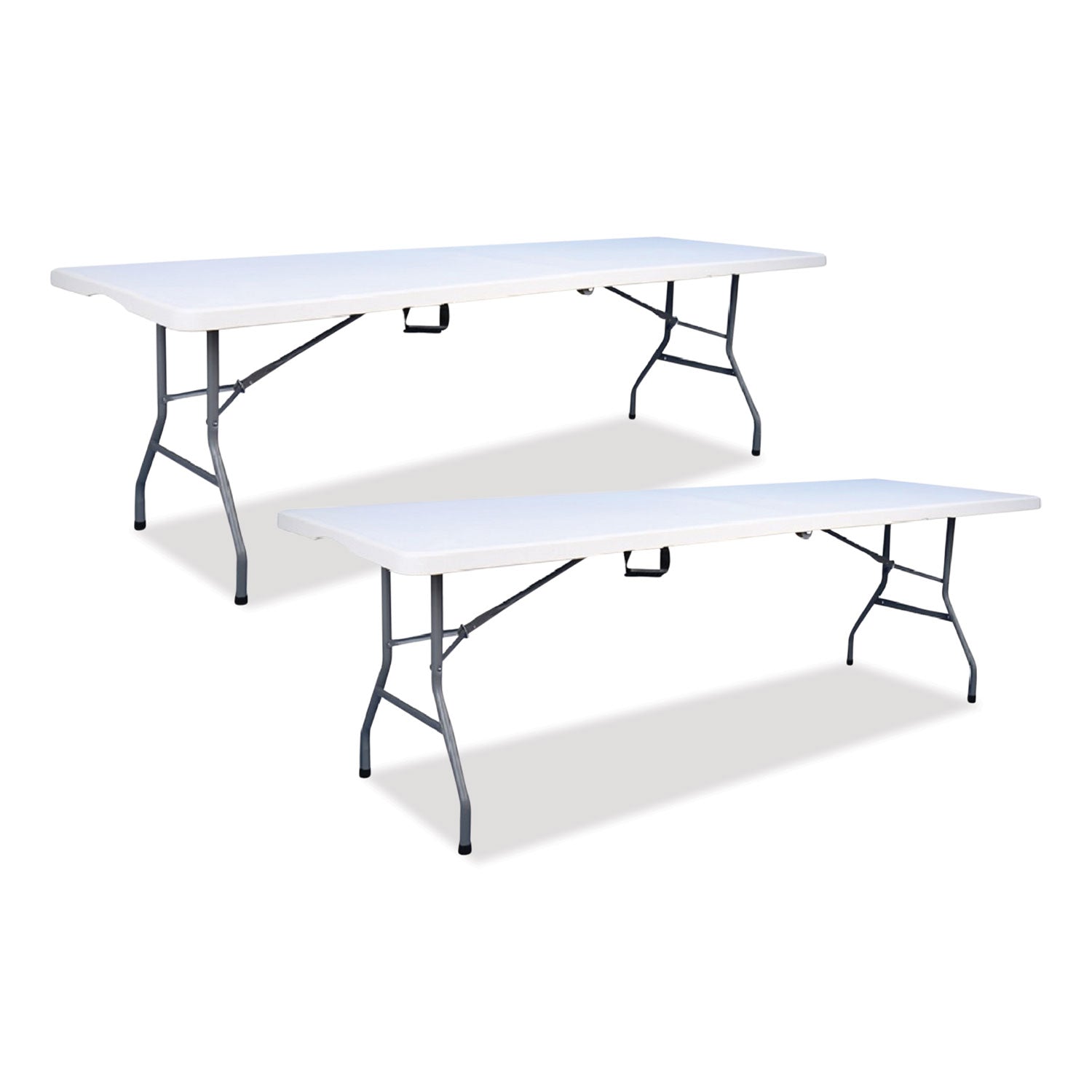 Bifold Resin Folding Table | 94.5" White, 2-Pack