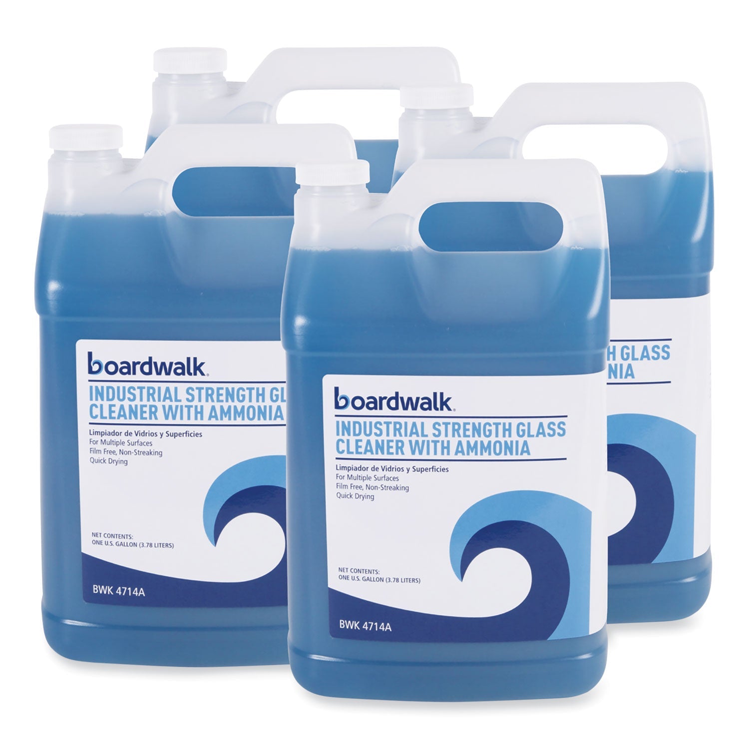 Industrial Strength Glass Cleaner With Ammonia | 4/Ctn