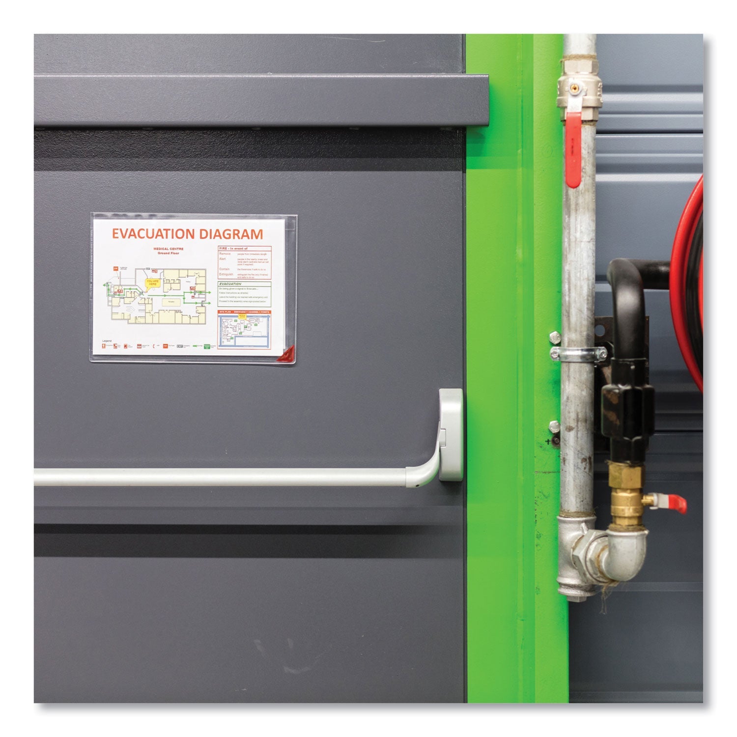 djois® by Tarifold Kang Magnetic Closure Repositionable Pocket, 14 x 11, Clear Frame, 5/Pack - Bloom Skins