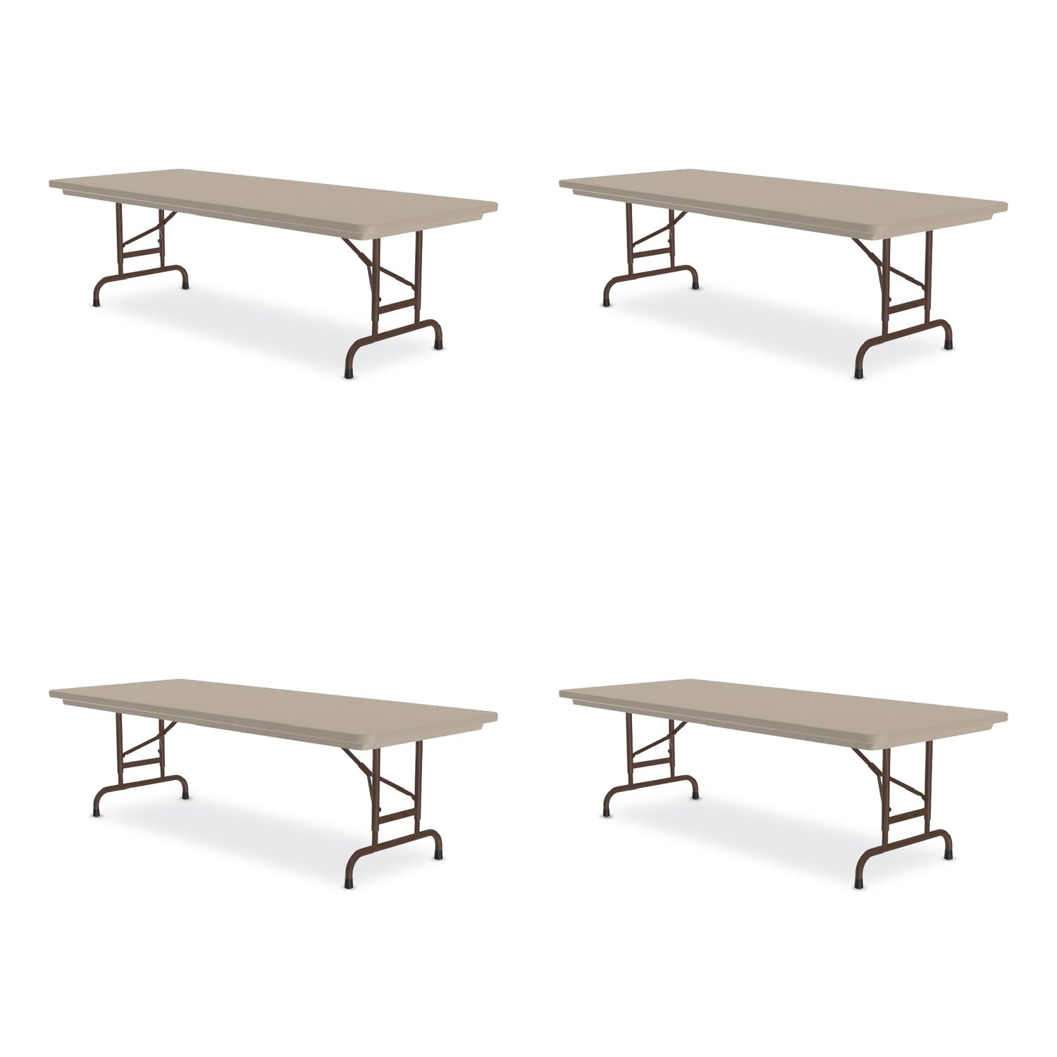 Adjustable Folding Tables | 96" Mocha 4/Pallet
