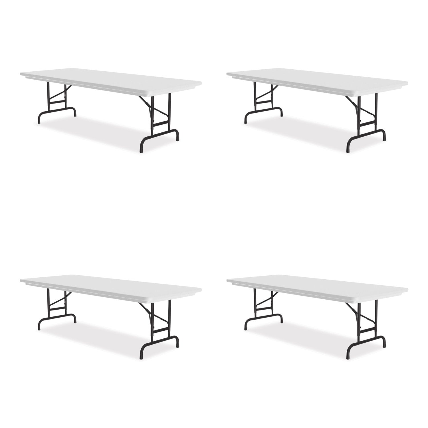 Adjustable Folding Tables | 72" Gray 4/Pallet