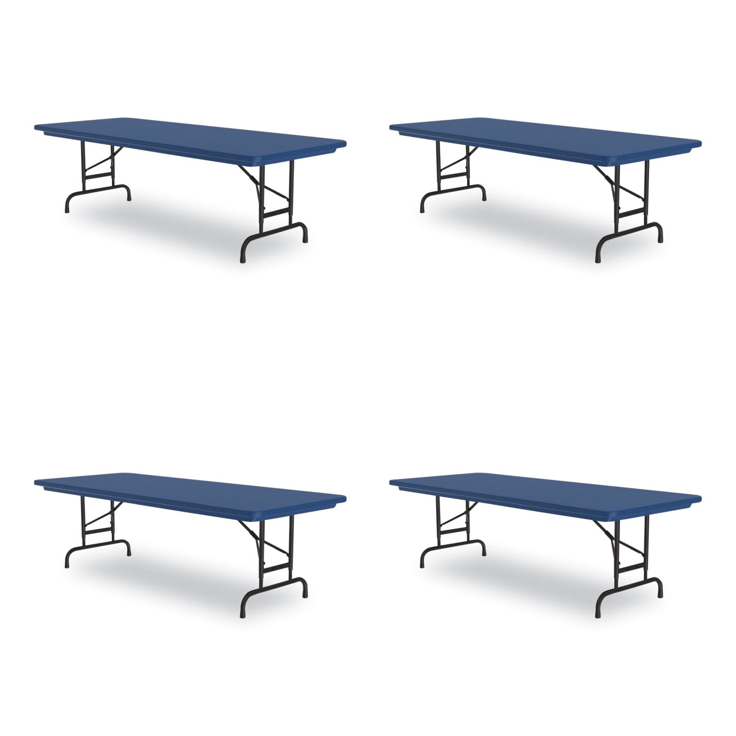 Adjustable Folding Tables | 72" Blue 4/Pallet