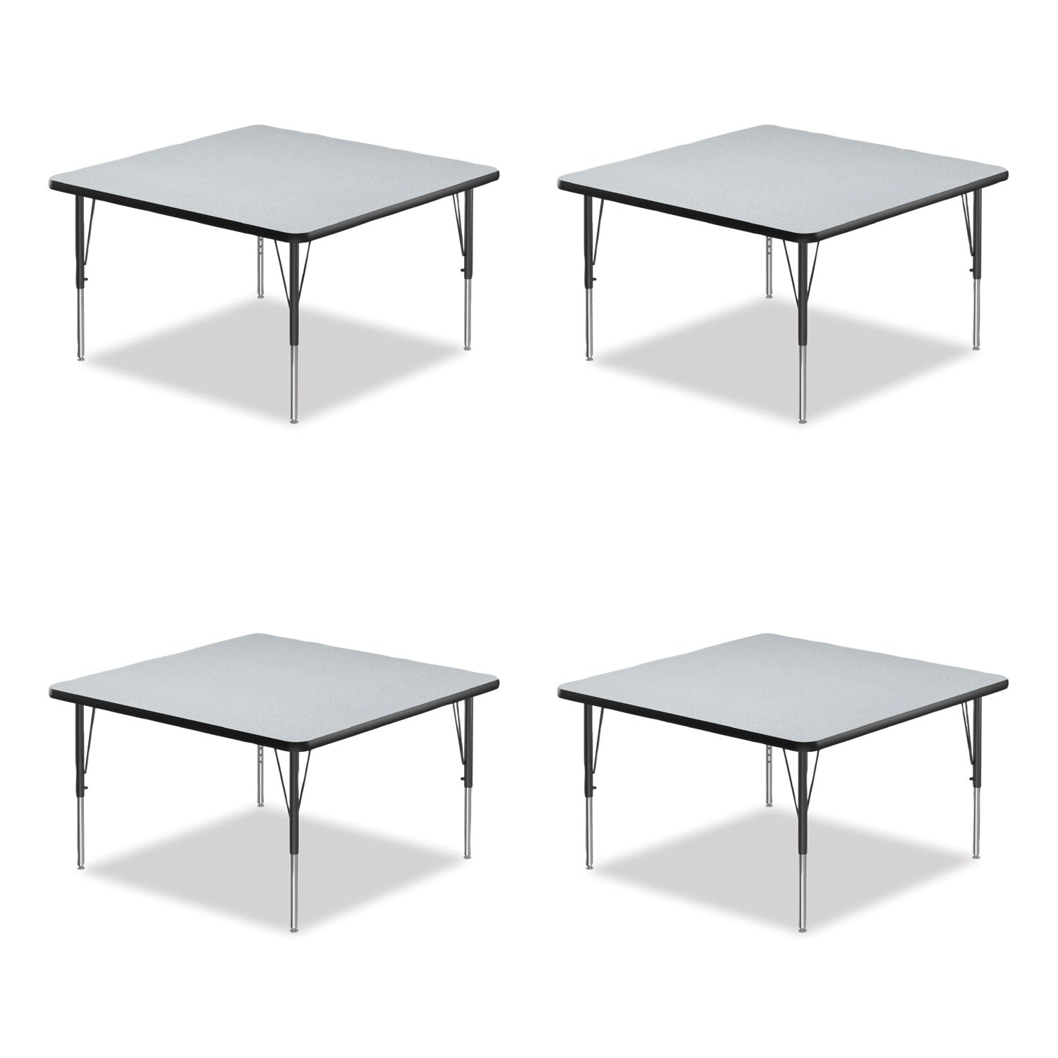 Adjustable Activity Tables | 48" Square Gray