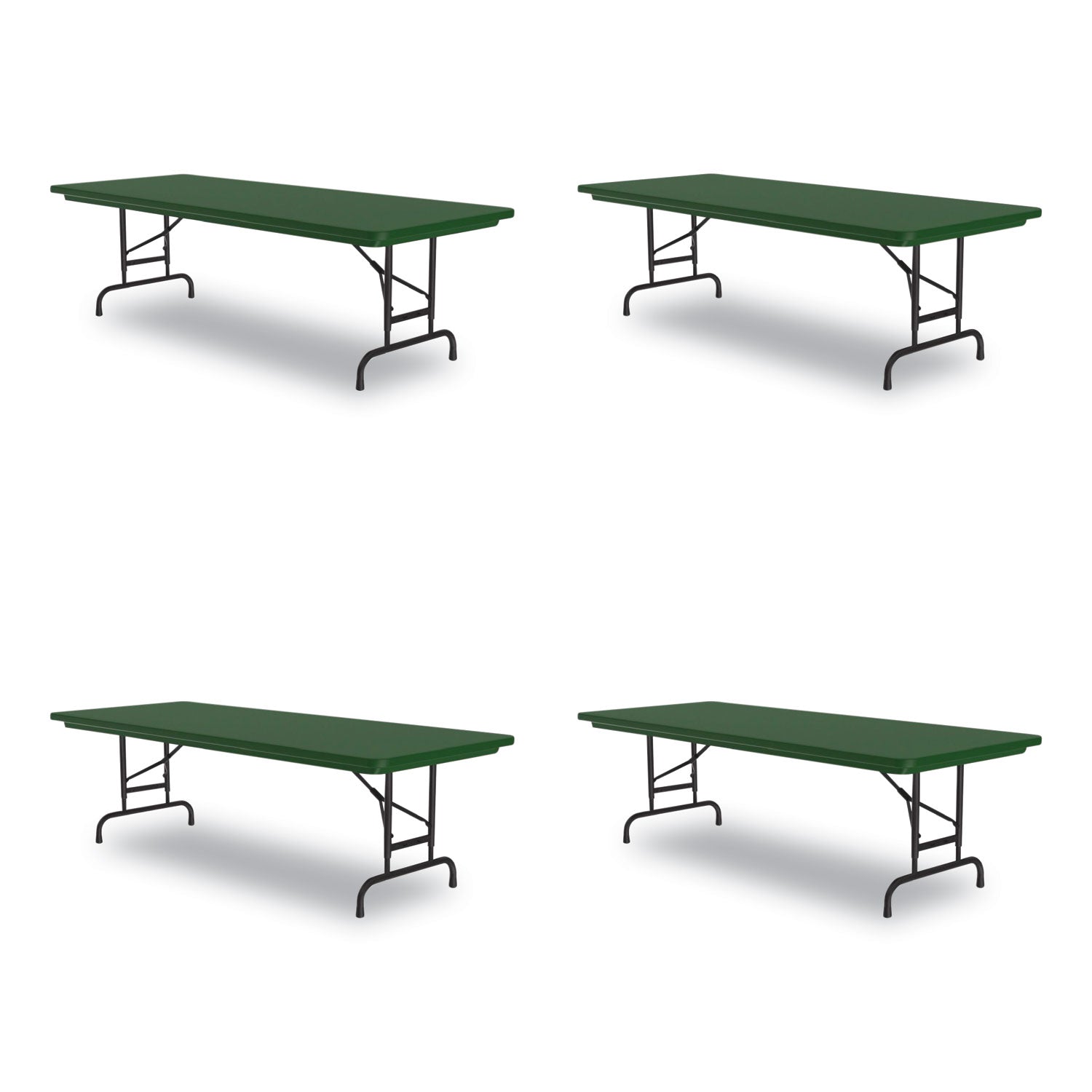 Adjustable Folding Tables | 60" Green 4/Pallet