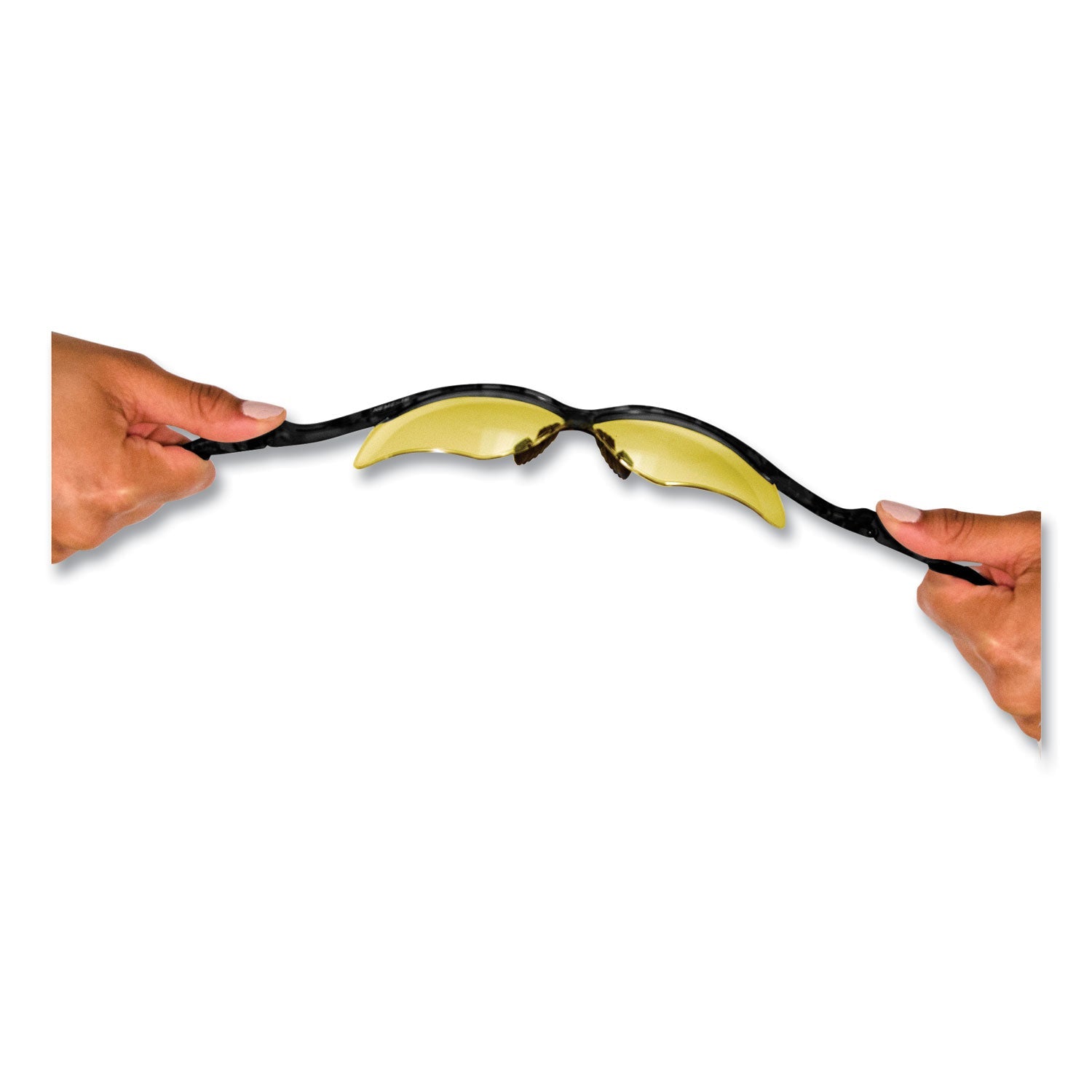 KleenGuard™ Nemesis Safety Glasses, Black Frame, Amber Lens - Bloom Skins