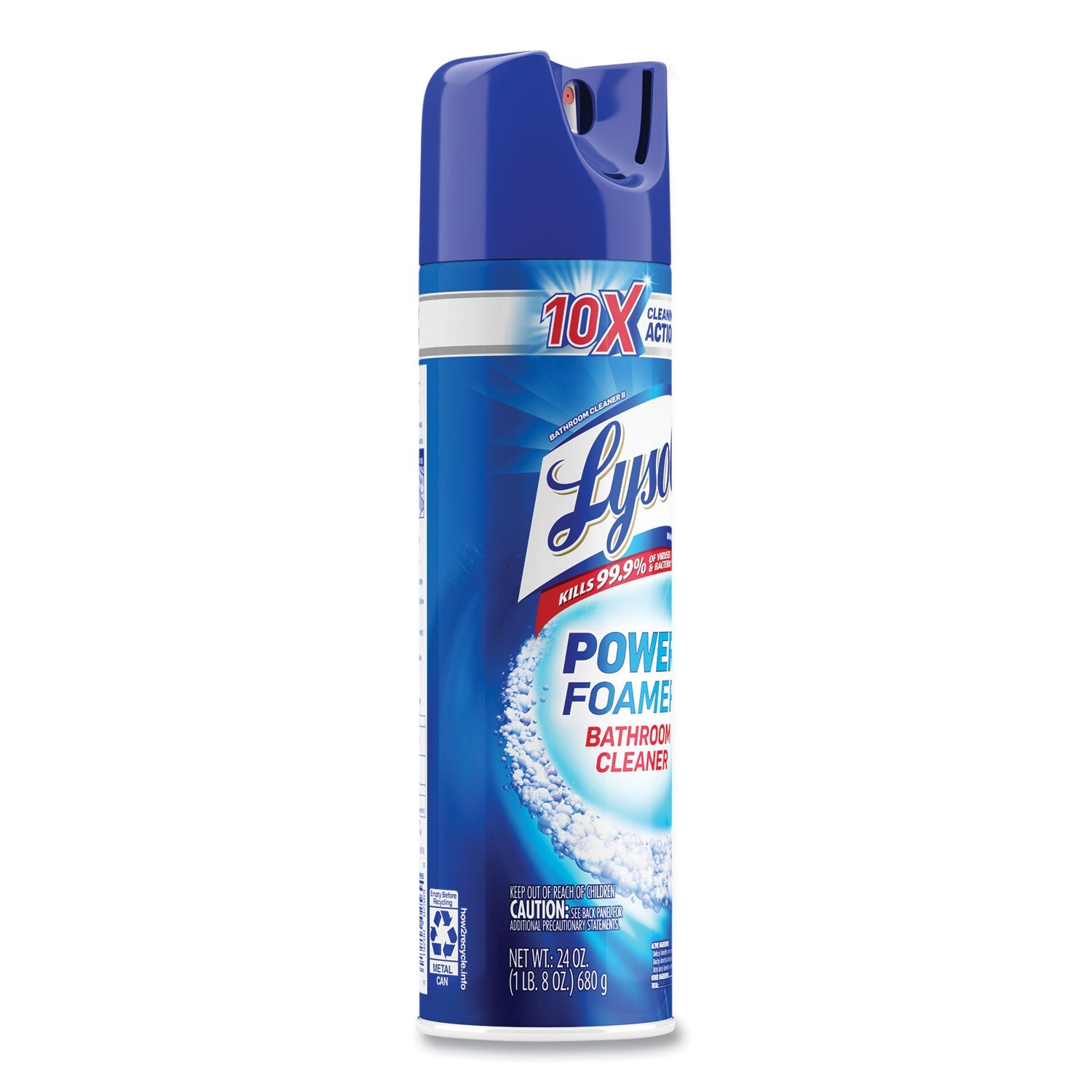 LYSOL® Brand Power Foam Bathroom Cleaner, 24 Oz Aerosol Spray