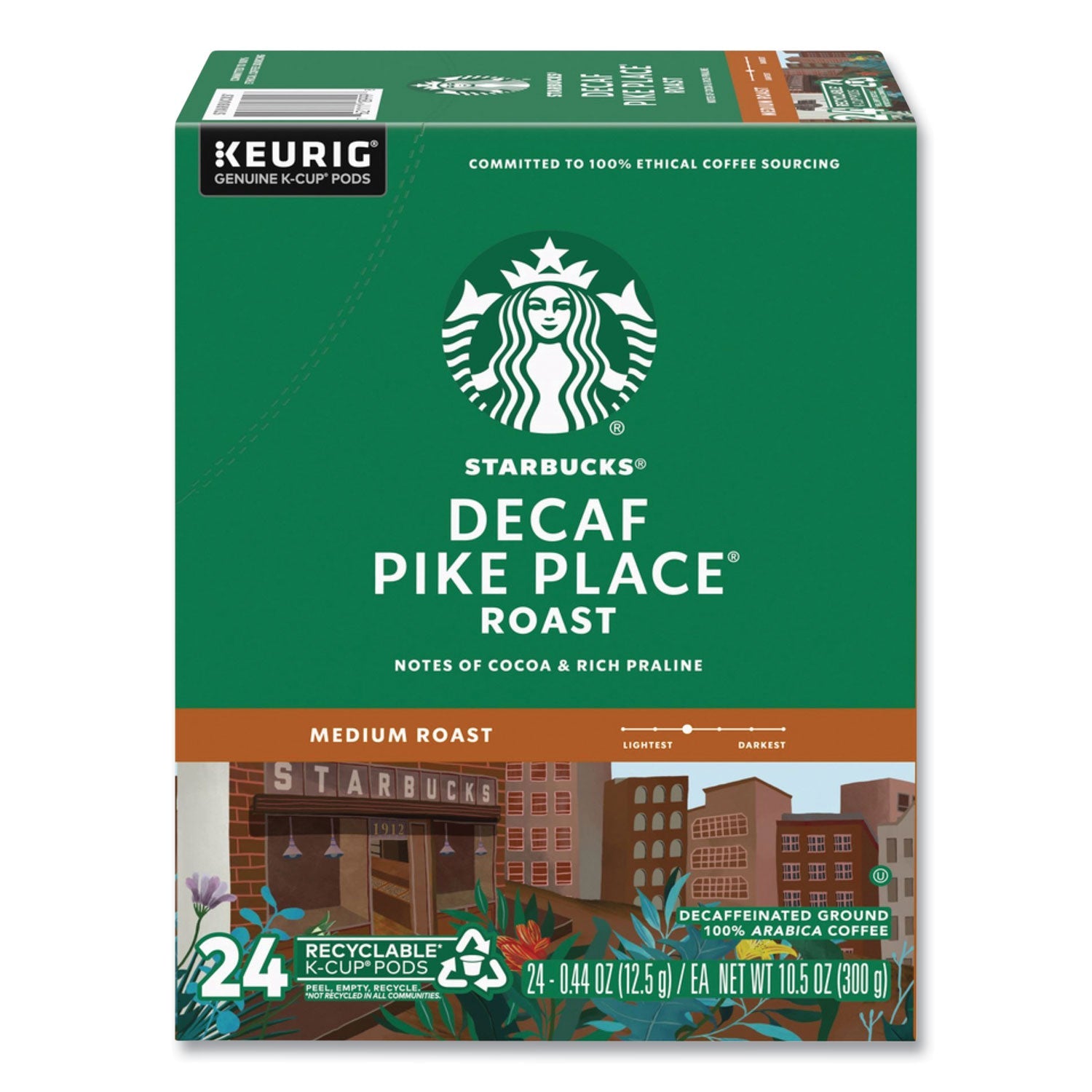 Starbucks® Pike Place Decaf Coffee K-Cups Pack, 24/box