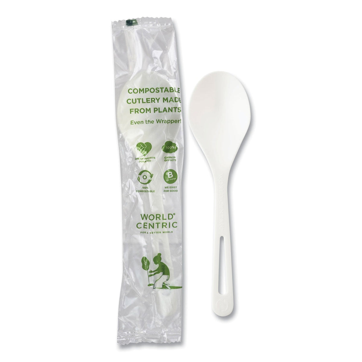 TPLA Compostable Soup Spoon | White | 750-Carton