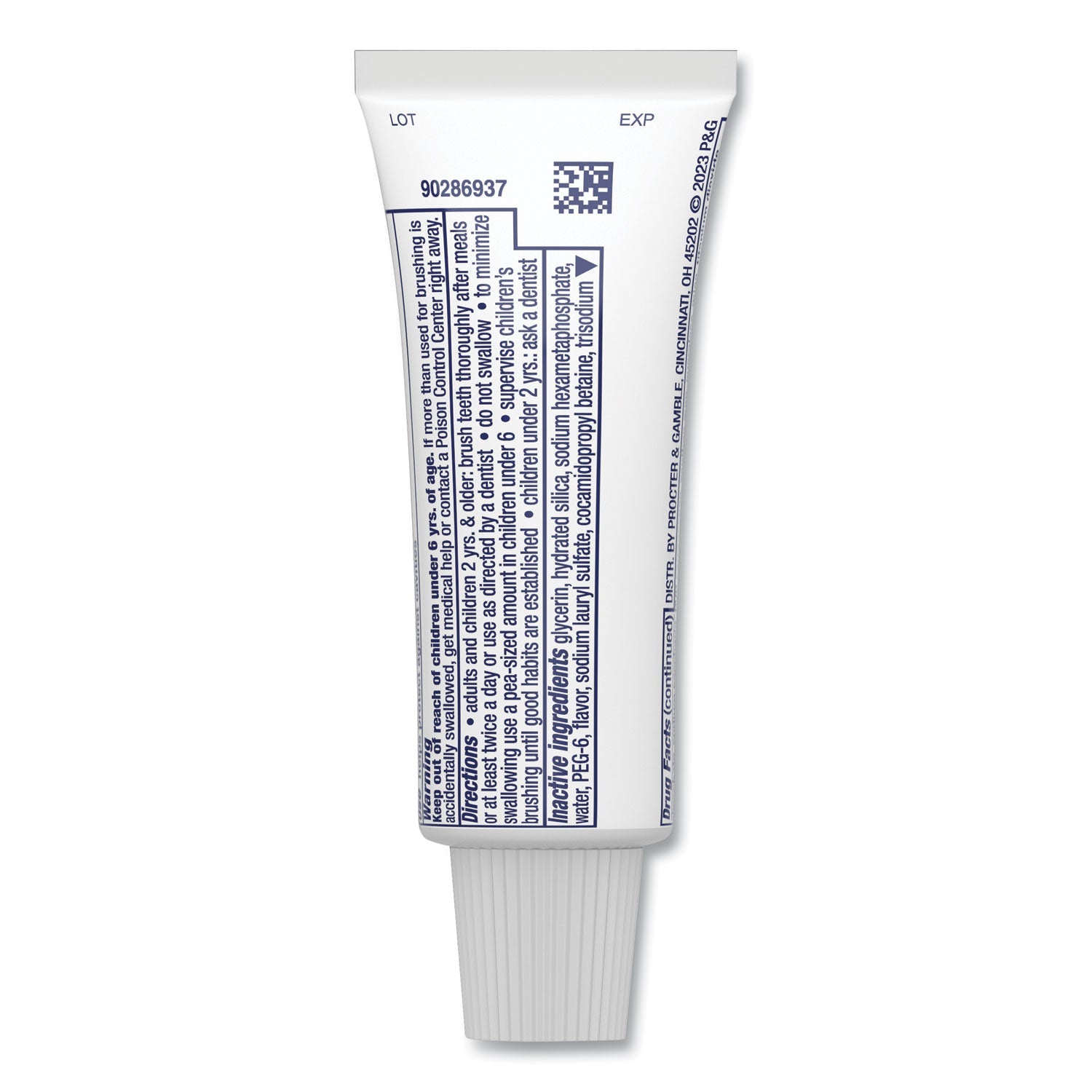 Crest® 3D White Brilliance Advanced Whitening Technology + Advanced Stain Protection Toothpaste, 0.85 oz Tube, 72/Carton - Bloom Skins