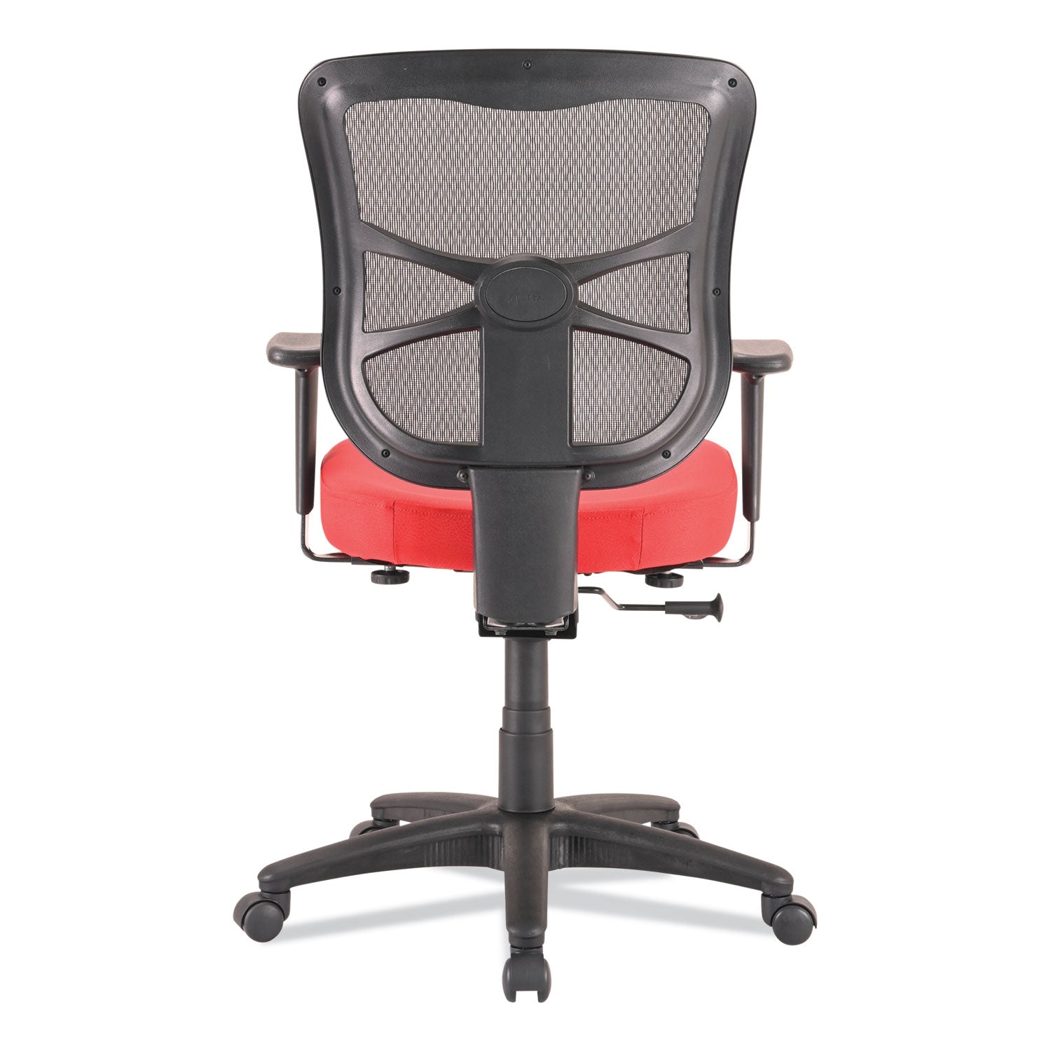 Alera® Alera Elusion Series Mesh Mid-Back Swivel/Tilt Chair, Supports Up to 275 lb, 17.9" to 21.8" Seat Height, Red