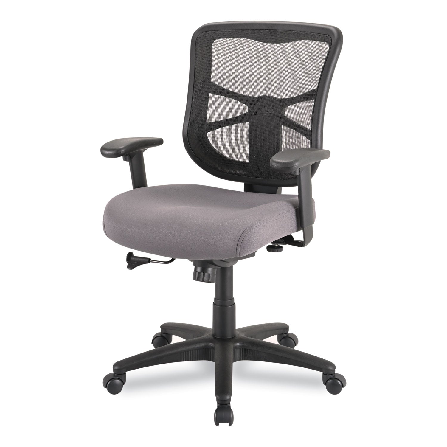 Alera® Alera Elusion Series Mesh Mid-Back Swivel/Tilt Chair, Supports Up to 275 lb, 17.9" to 21.8" Seat Height, Gray Seat
