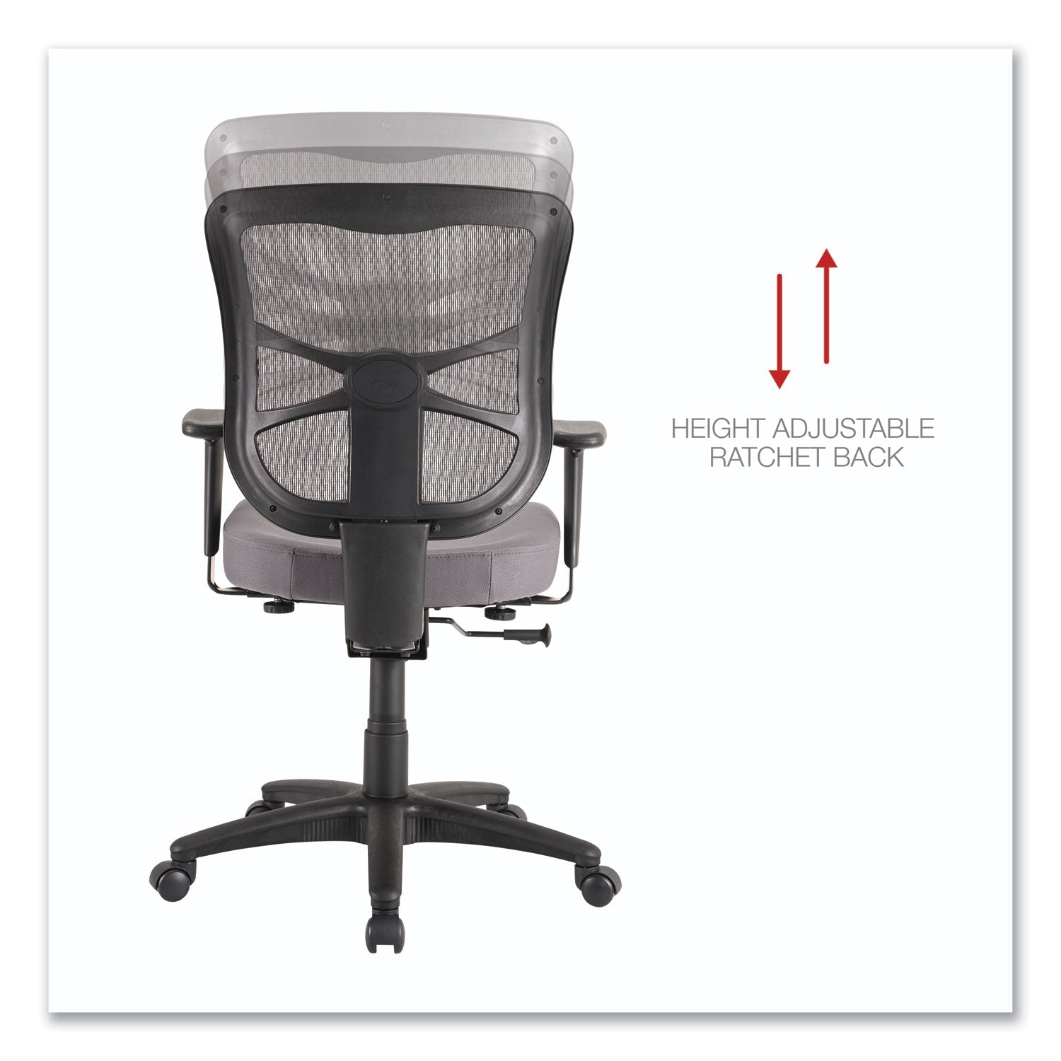 Alera® Alera Elusion Series Mesh Mid-Back Swivel/Tilt Chair, Supports Up to 275 lb, 17.9" to 21.8" Seat Height, Gray Seat