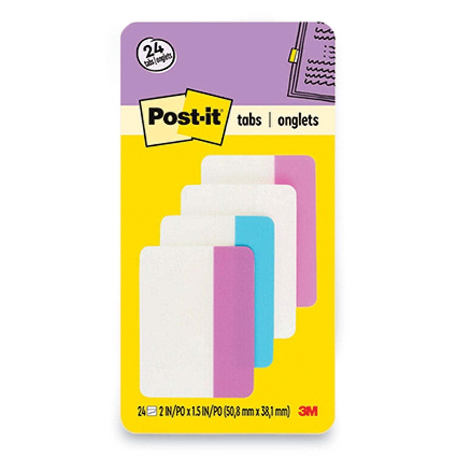 Solid Color Tabs | 2-Inch Pastel Assortment
