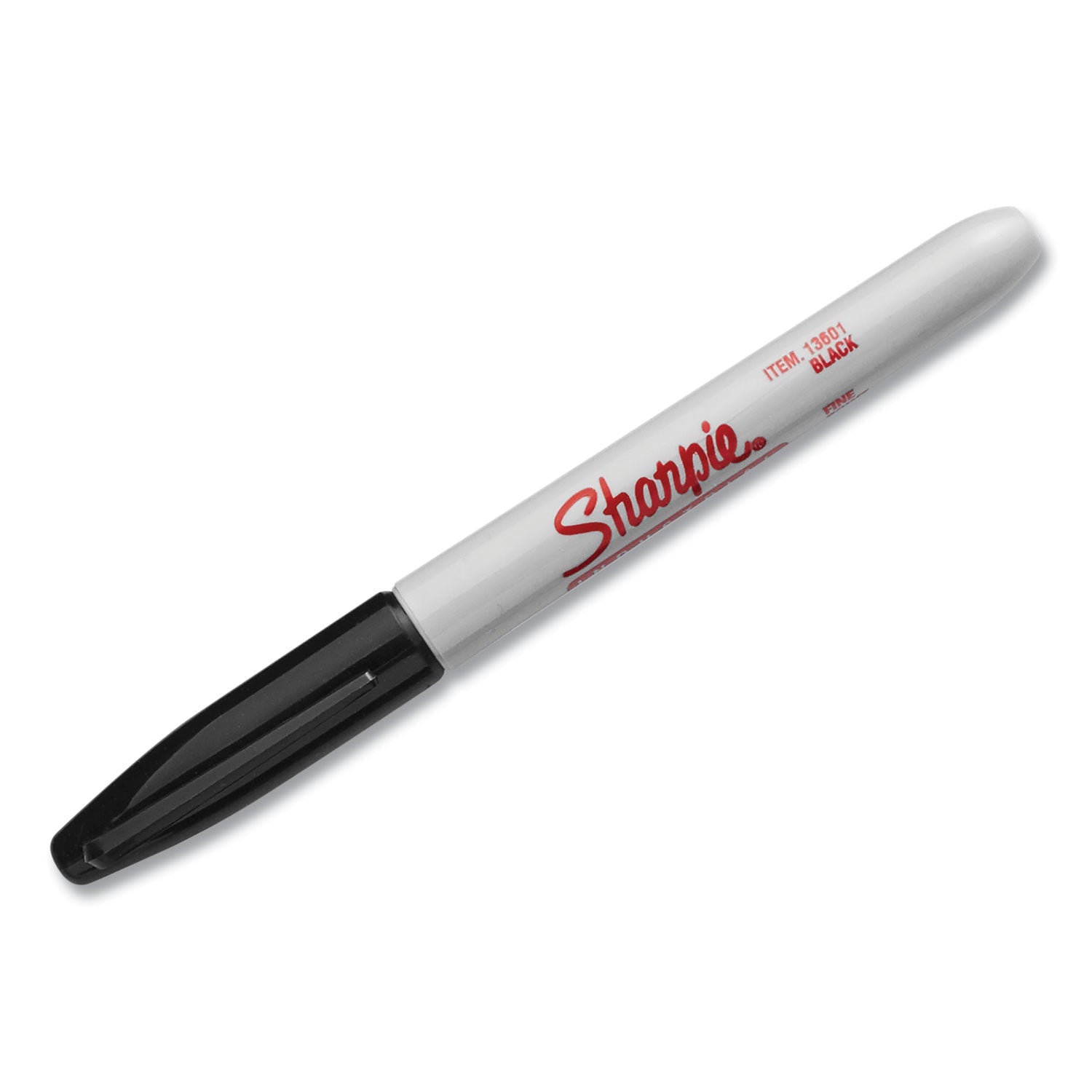 Sharpie® Industrial Permanent Marker, Fine Bullet Tip, Black, Dozen