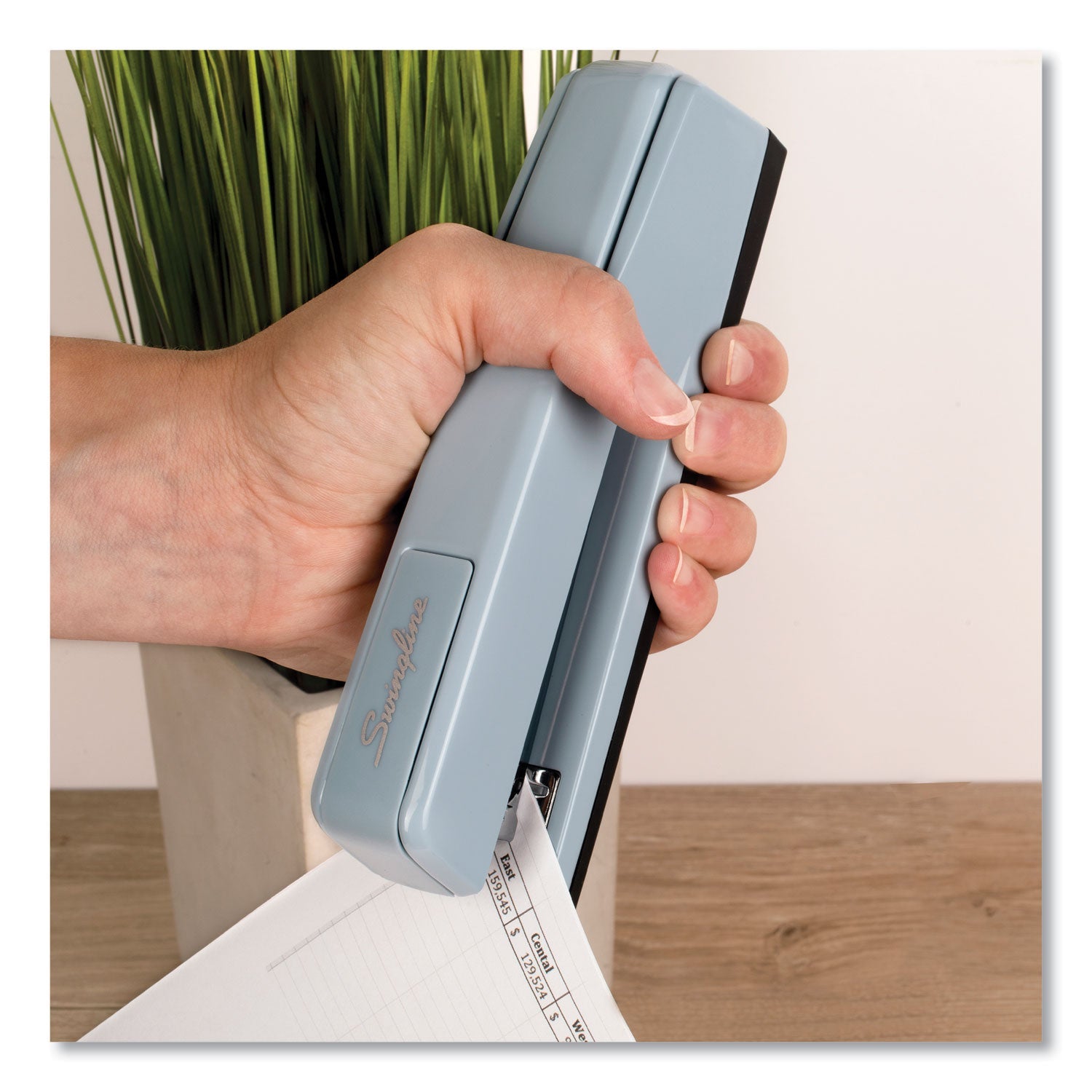 Swingline® 747 Classic Full Strip Stapler, 30-Sheet Capacity, Sky Blue - Bloom Skins