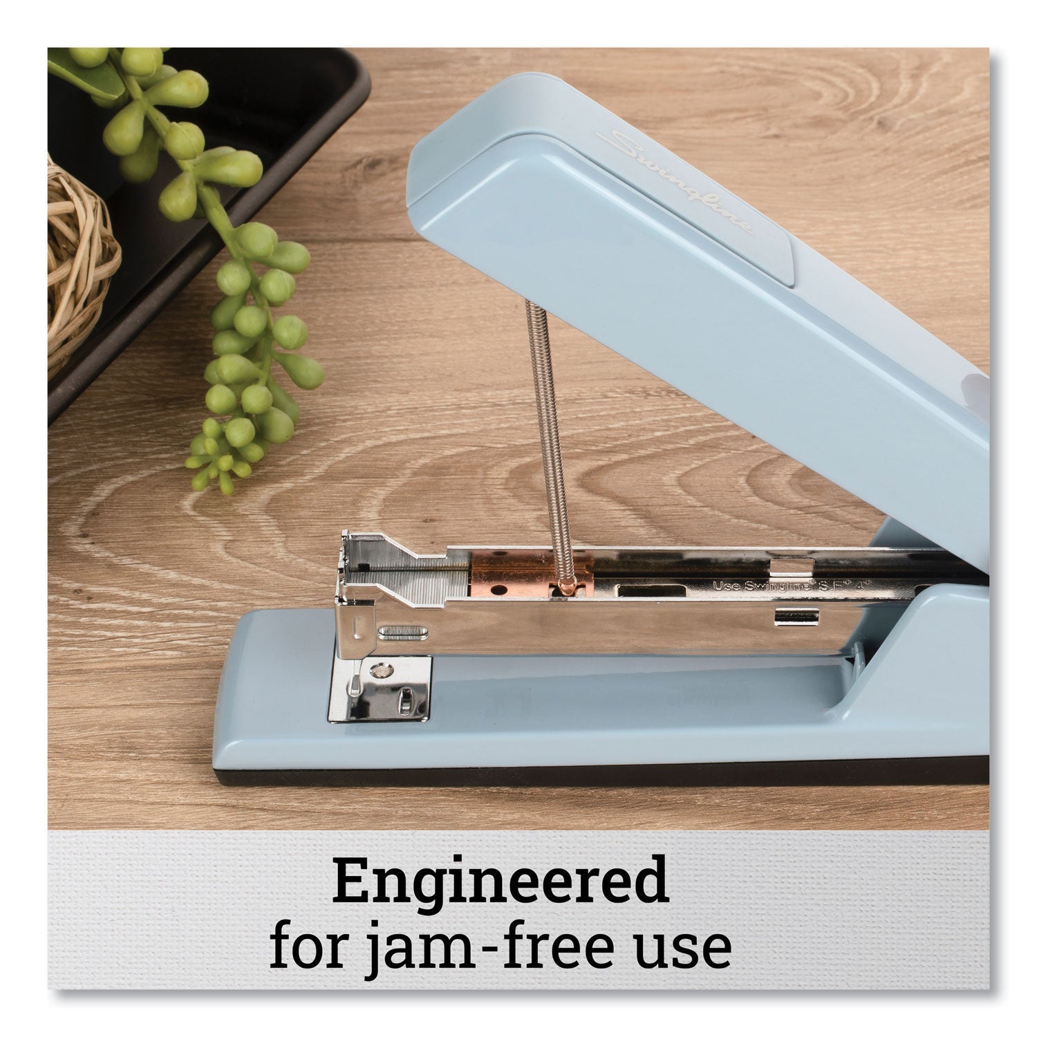 Swingline® 747 Classic Full Strip Stapler, 30-Sheet Capacity, Sky Blue - Bloom Skins