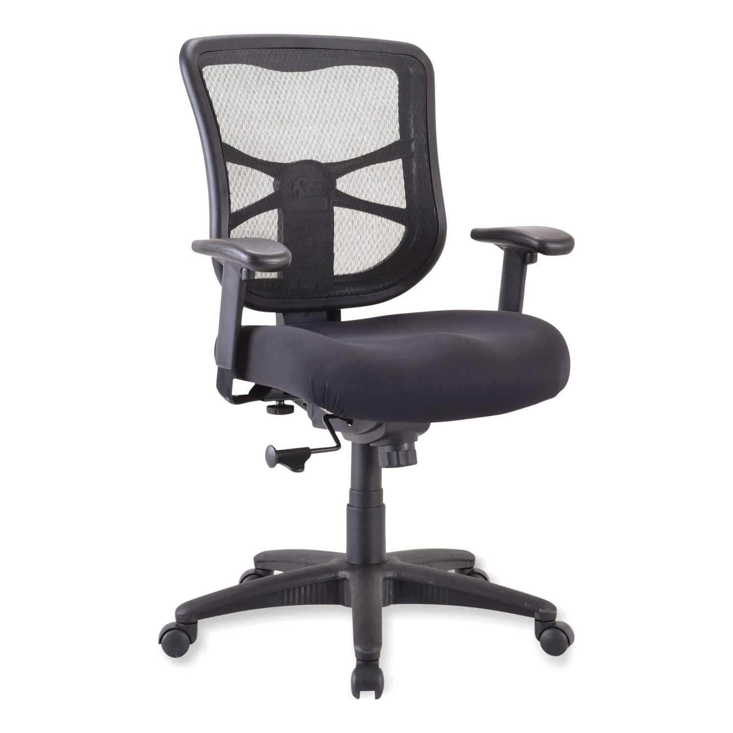 Alera® Alera Elusion Series Mesh Mid-Back Swivel/tilt Chair, Supports Up To 275 Lb, 17.9" To 21.8" Seat Height, Black