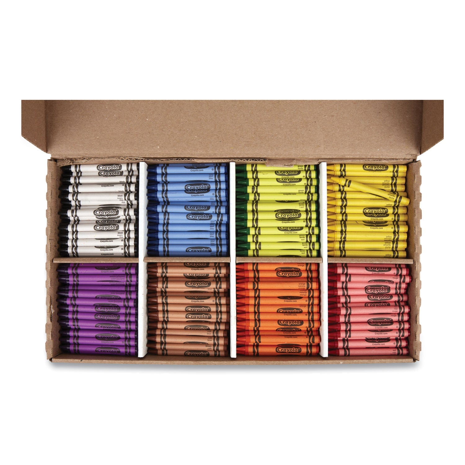 Crayola® Classpack Regular Crayons, 8 Colors, 800/box