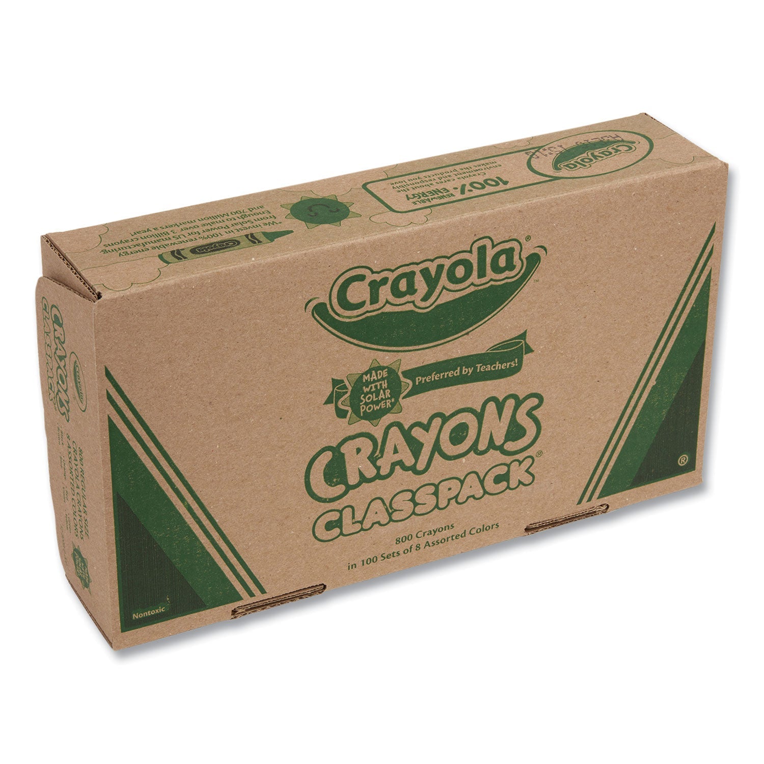 Crayola® Classpack Regular Crayons, 8 Colors, 800/box