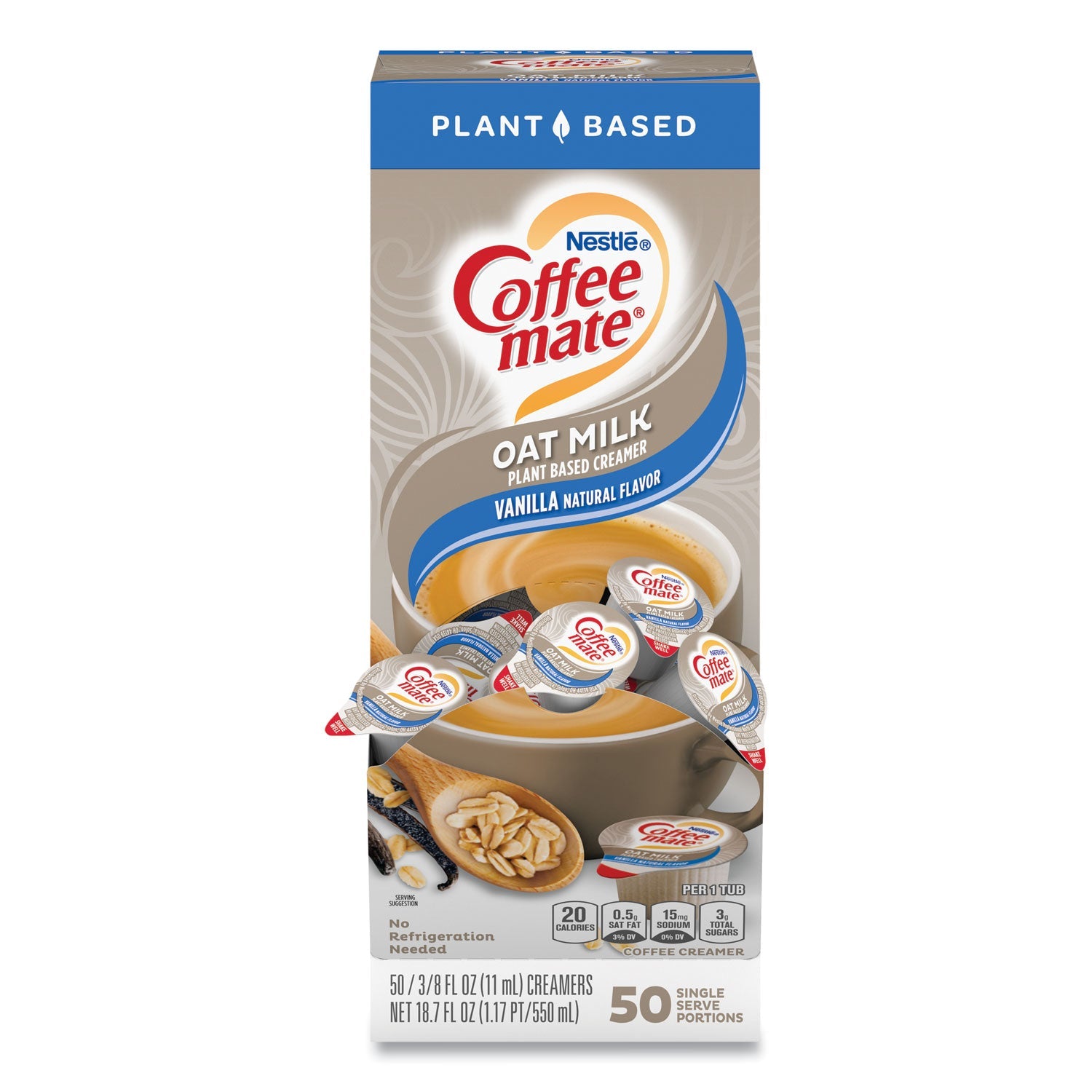 Coffee mate Oat Milk Creamer | Vanilla, 50-ct