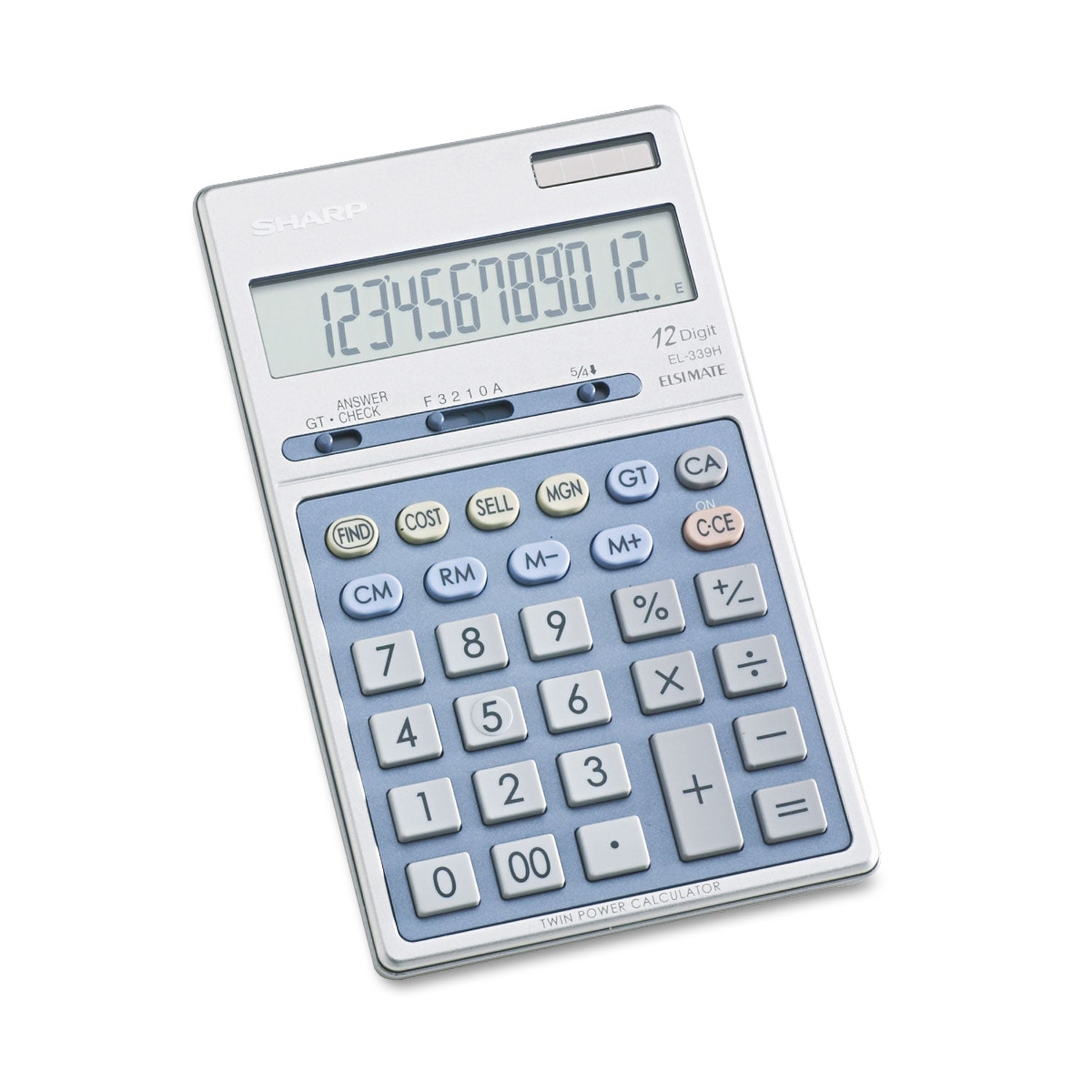 Sharp® El339hb Executive Portable Desktop/handheld Calculator, 12-Digit Lcd
