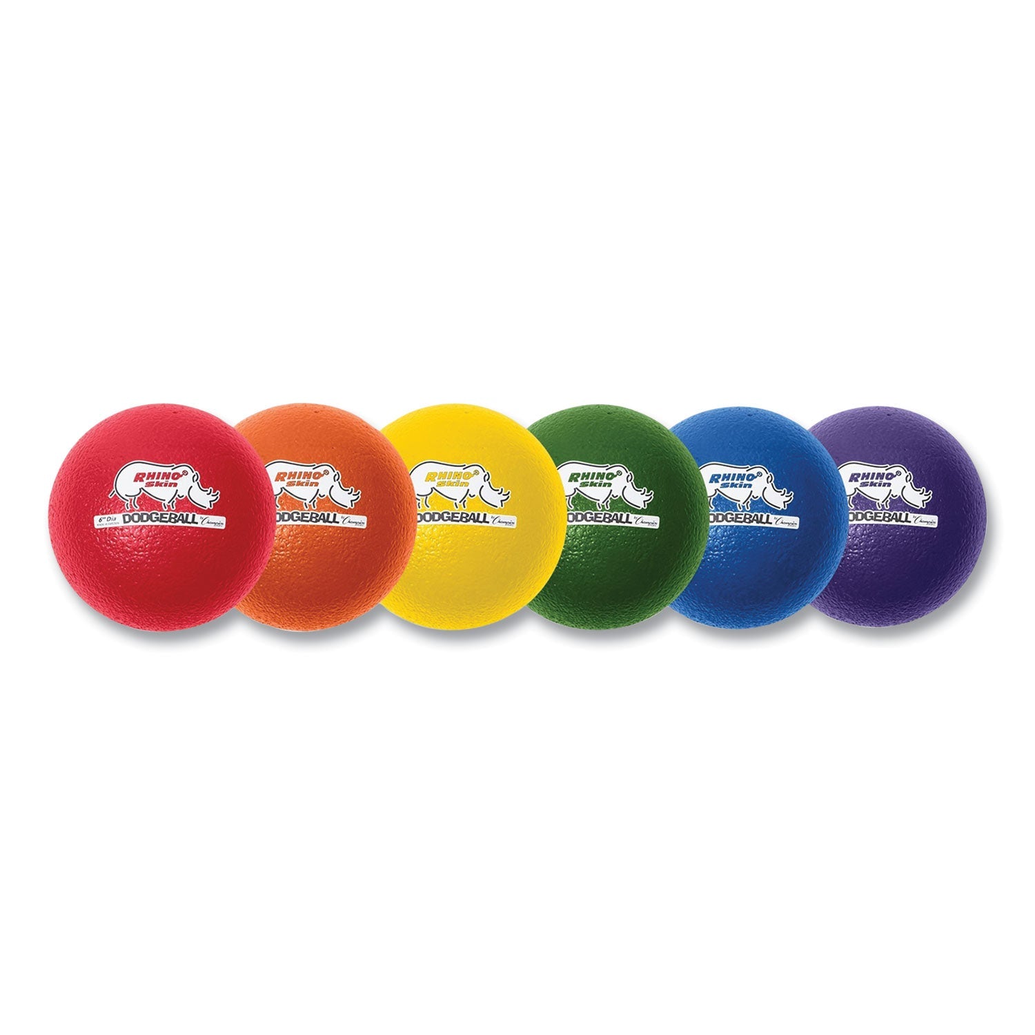 Rhino Skin Dodge Ball Set | 6" 6-Pack