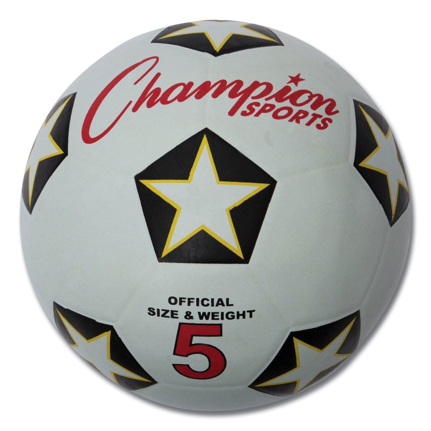 Champion Sports Rubber Sports Ball | Soccer No. 5