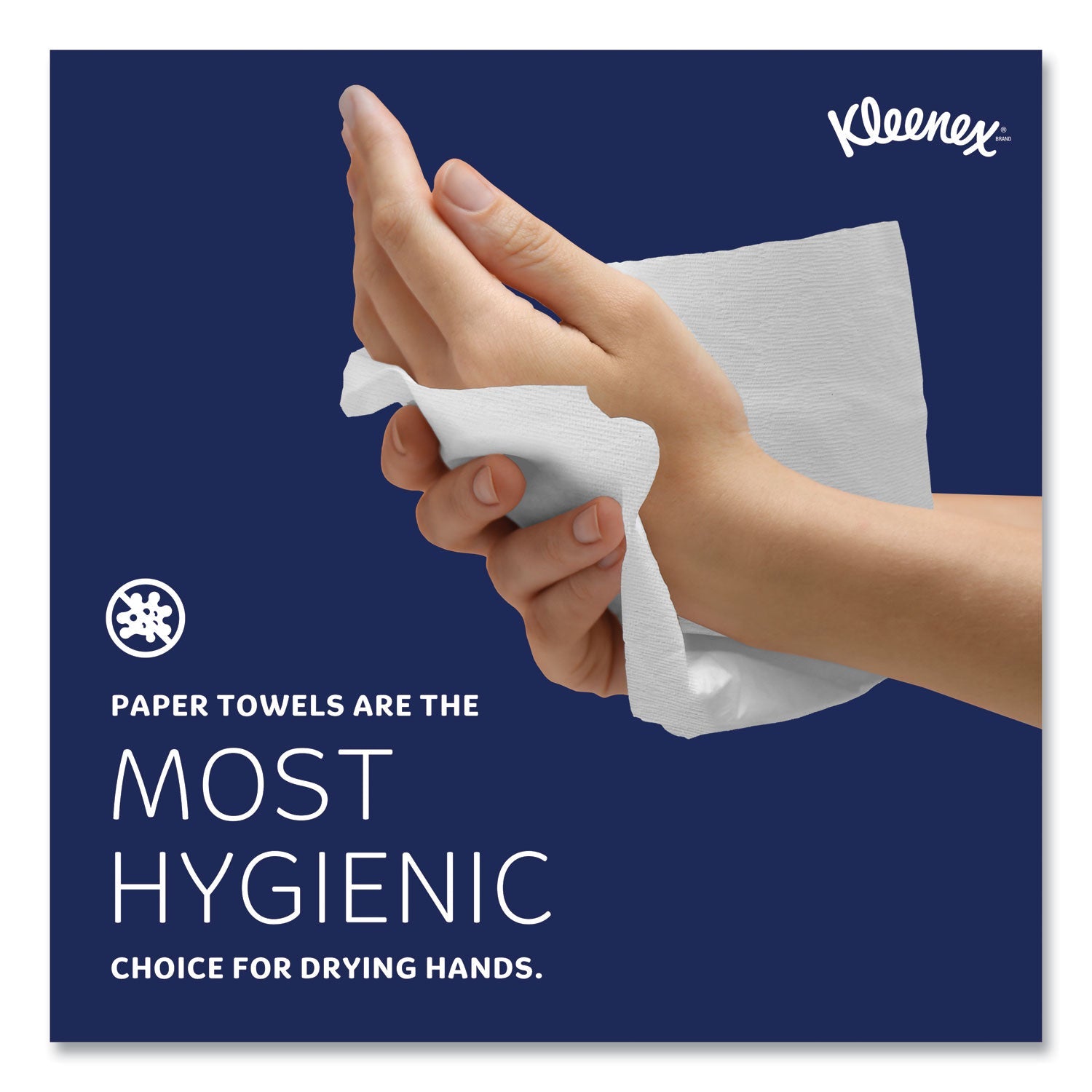 Kleenex® Hard Roll Paper Towels with Premium Absorbency Pockets, 1-Ply, 8" x 600 ft, 1.75" Core, White, 6 Rolls/Carton