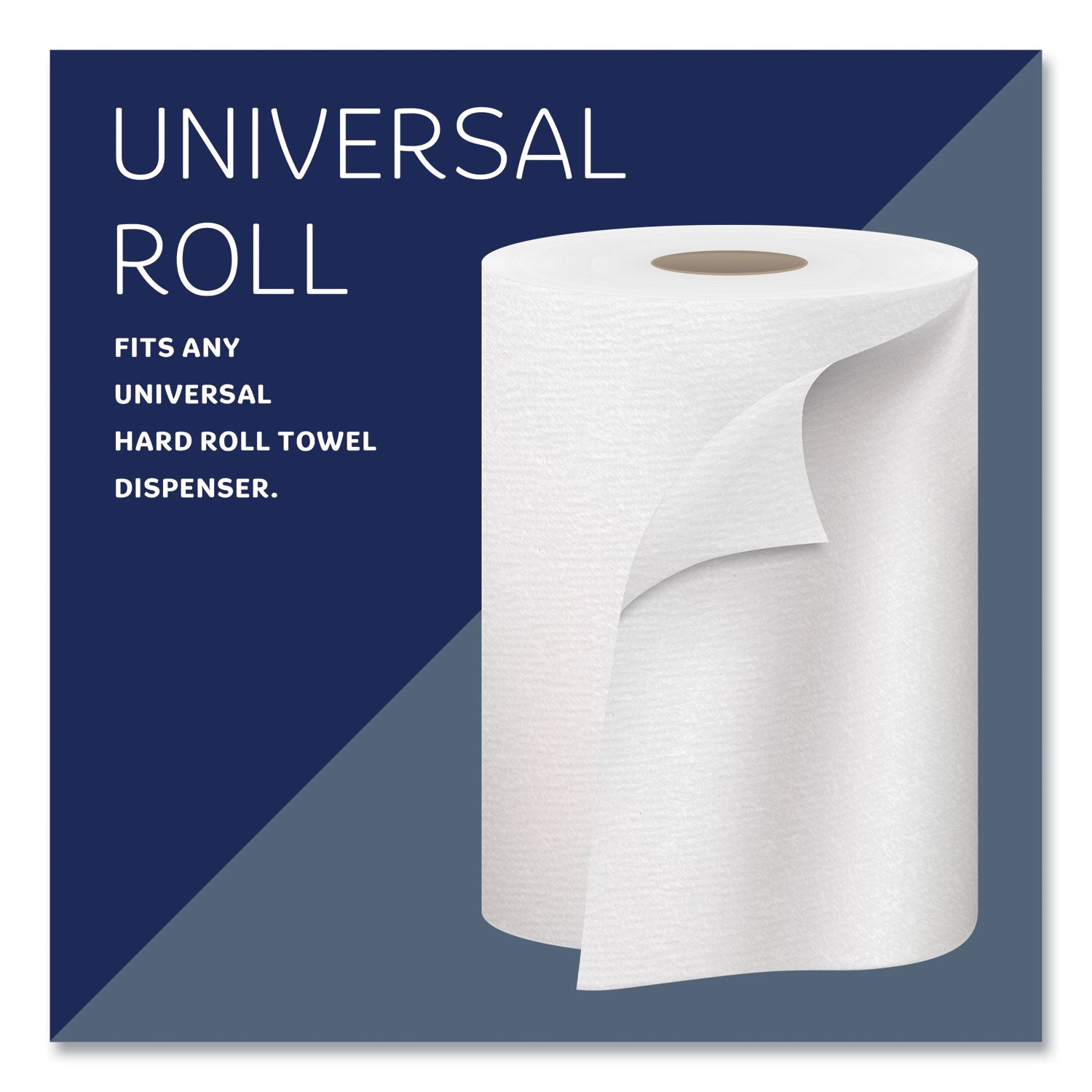 Kleenex® Hard Roll Paper Towels with Premium Absorbency Pockets, 1-Ply, 8" x 600 ft, 1.75" Core, White, 6 Rolls/Carton