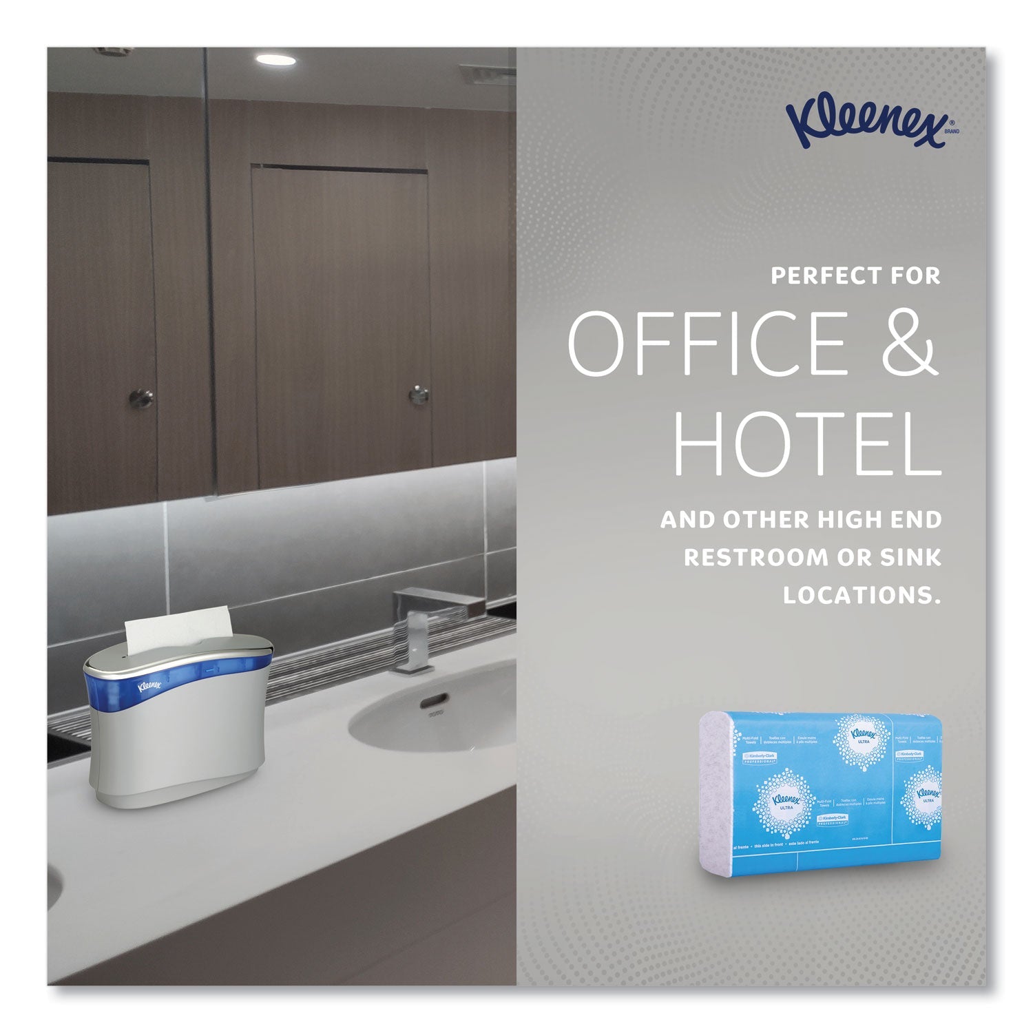 Kleenex® Reveal Multi-Fold Towels, 2-Ply, 8 X 9.4, White, 16/carton