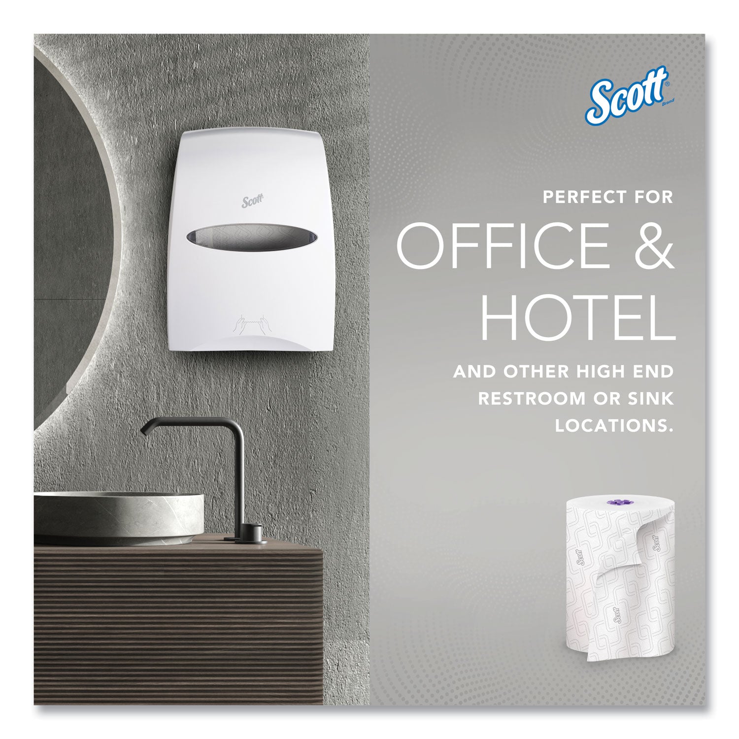 Scott® Essential High Capacity Hard Roll Towel, 1-Ply, 8" x 950 ft, White, 6 Rolls/Carton