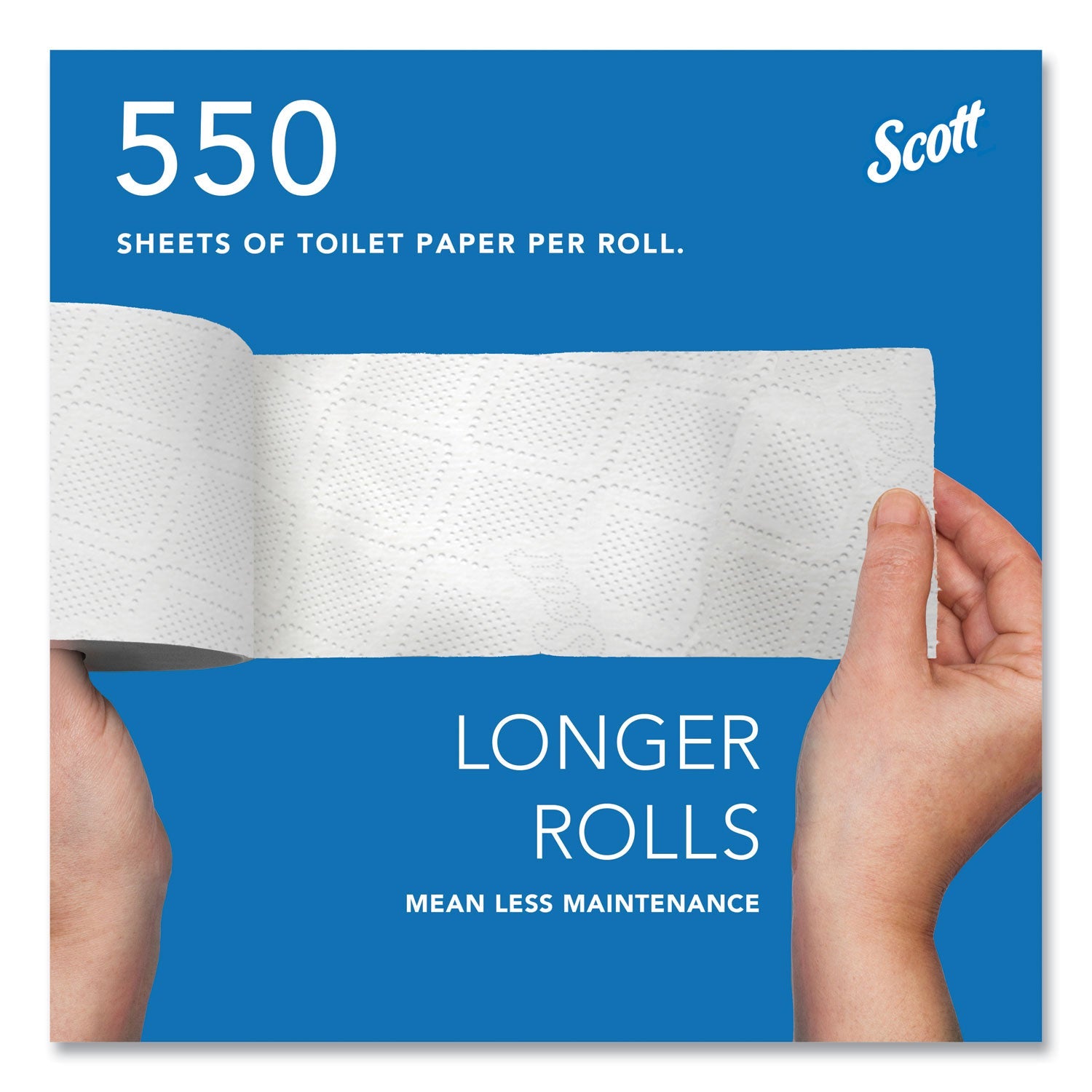 Scott® Essential Standard Roll Bathroom Tissue for Business, Septic Safe, 2-Ply, White, 550 Sheets/Roll, 80/Carton