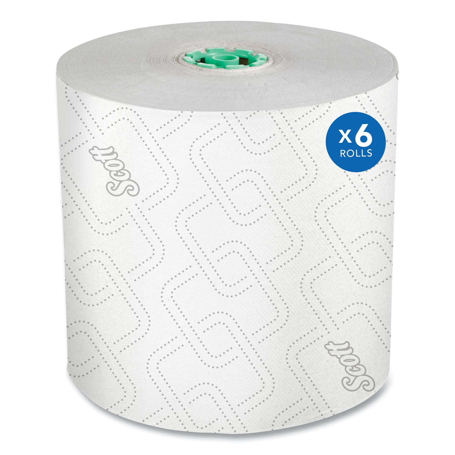 Scott® Pro Hard Roll Paper Towels with Elevated Scott Design for Scott Pro Dispenser, Green Core Only, 1-Ply, 1,150 ft, 6 Rolls/CT