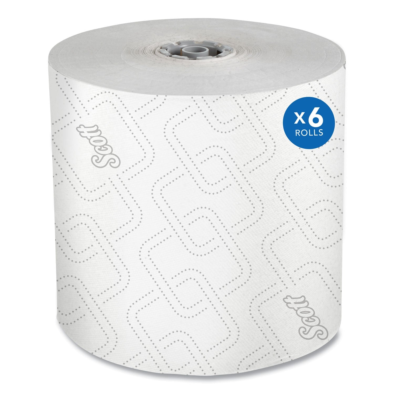 Scott® Pro Hard Roll Paper Towels with Elevated Scott Design for Scott Pro Dispenser, Gray Core Only, 1-Ply, 1,150 ft, 6 Rolls/CT