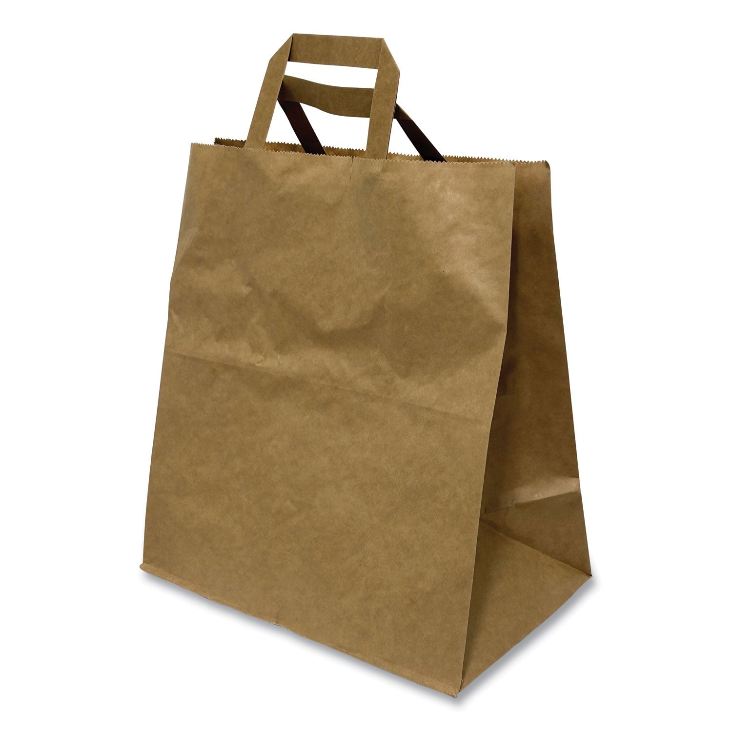 Kraft Paper Bags | Flat Handles, 11x7x12, Brown