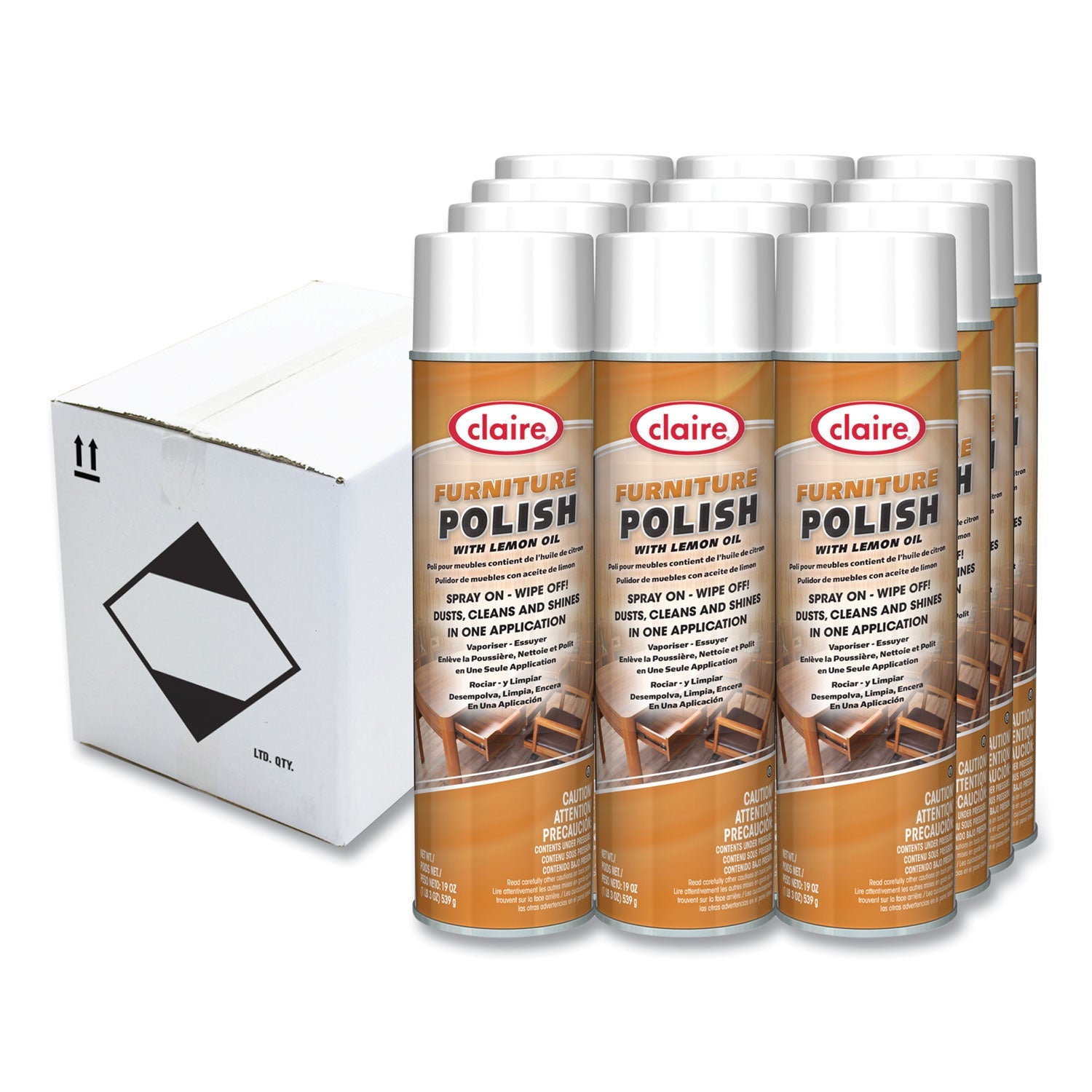Furniture Polish with Lemon Oil | 19 oz | Dozen