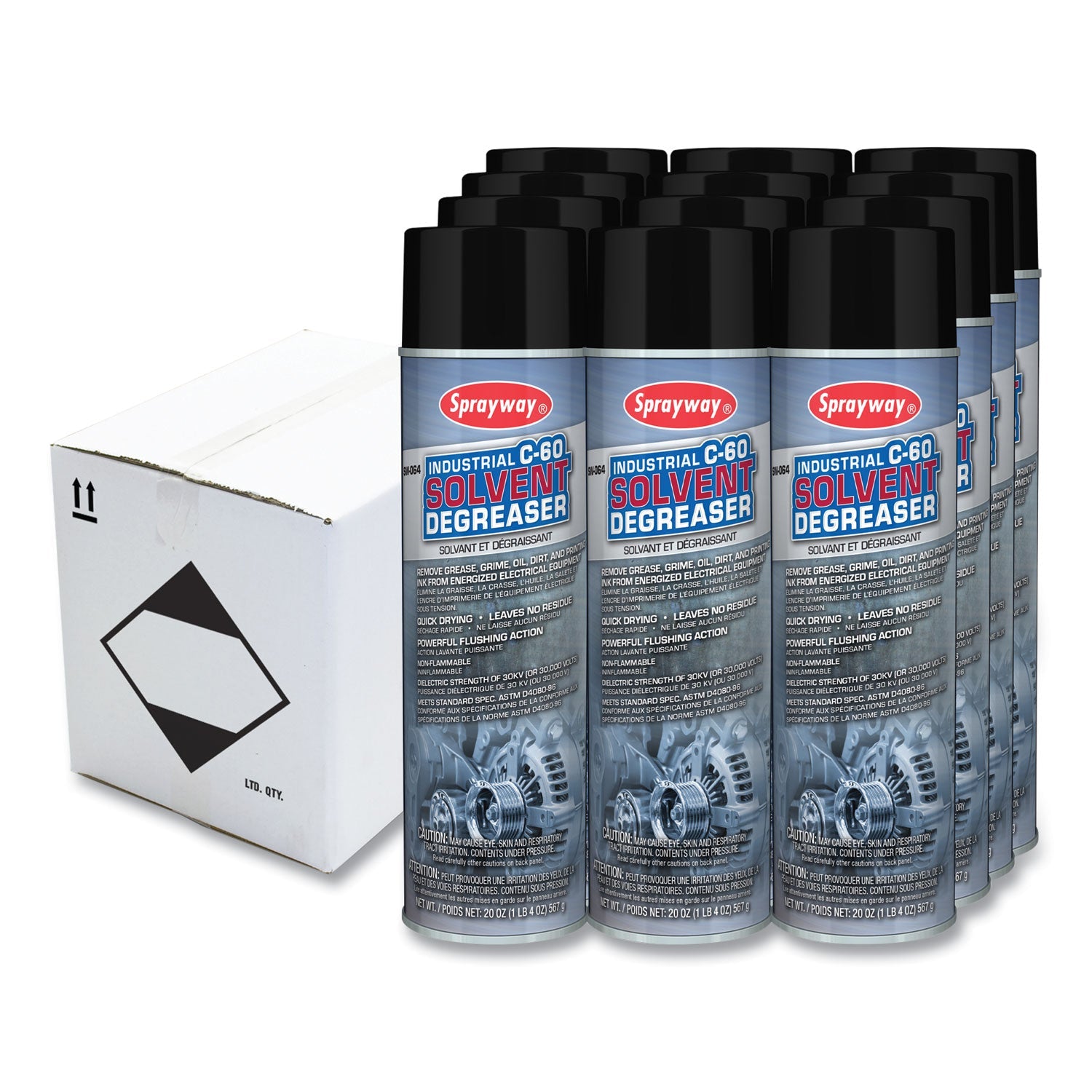 C-60 Industrial Solvent Degreaser | 20 oz | Dozen