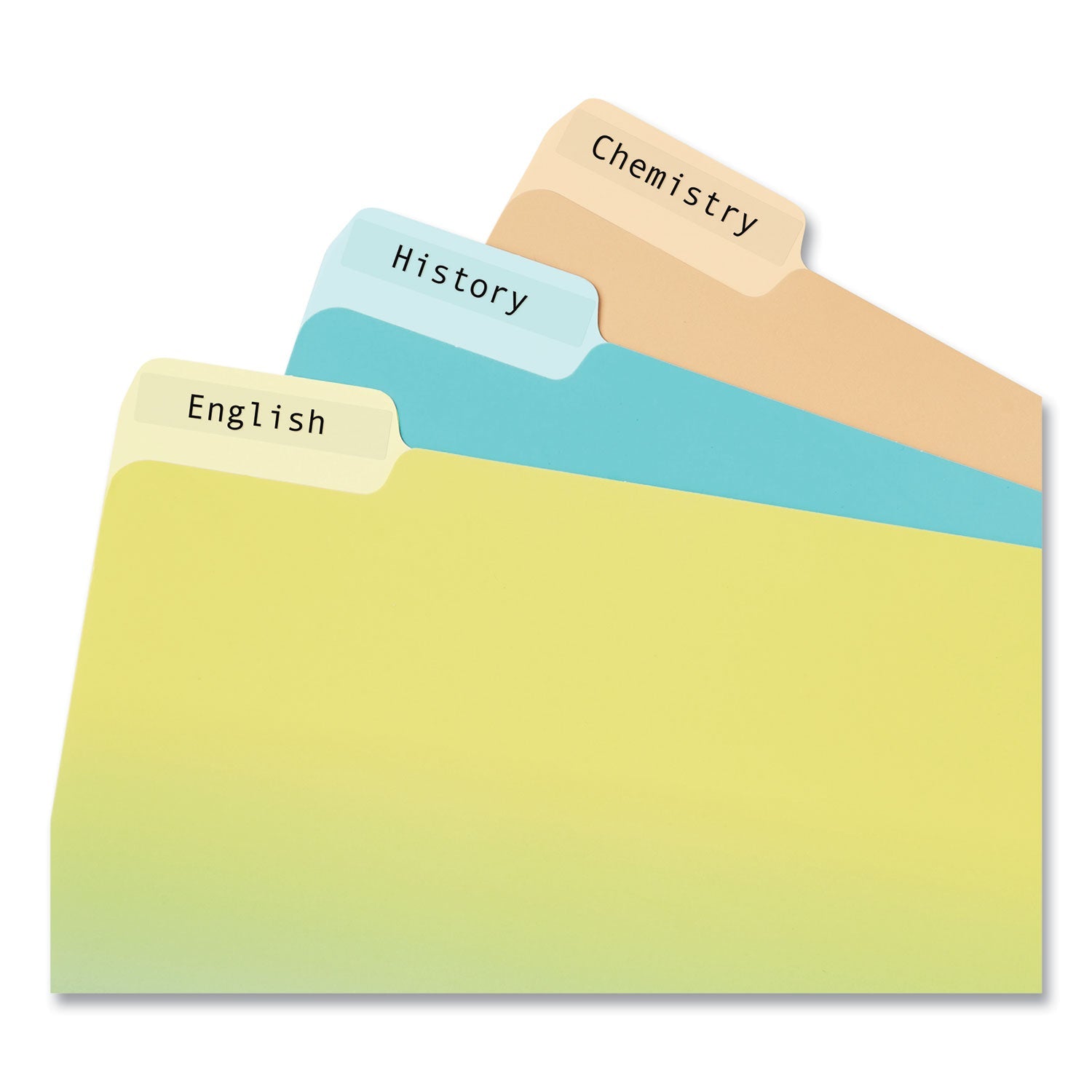 Avery® Clear Permanent File Folder Labels With Sure Feed Technology, 0.66 X 3.44, Clear, 30/sheet, 15 Sheets/pack