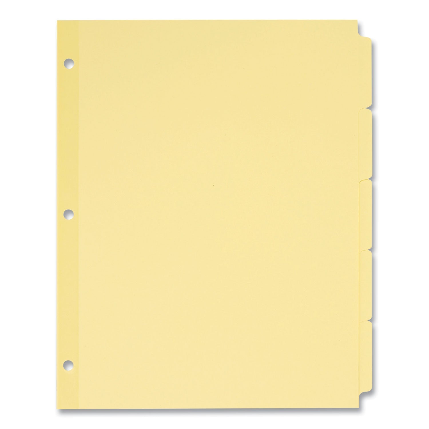 Avery® Write and Erase Plain-Tab Paper Dividers, 5-Tab, 11 x 8.5, Buff, 36 Sets