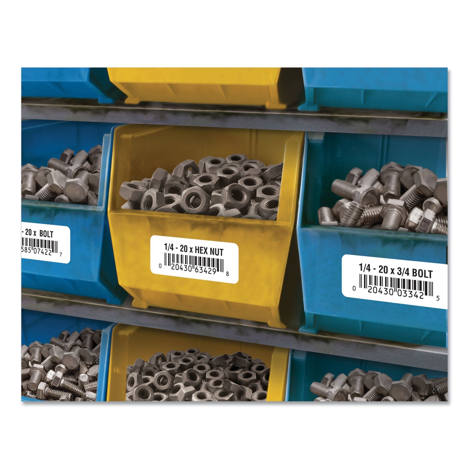 Avery® Durable Permanent Id Labels With Trueblock Technology, Laser Printers, 0.66 X 1.75, White, 60/sheet, 50 Sheets/pack