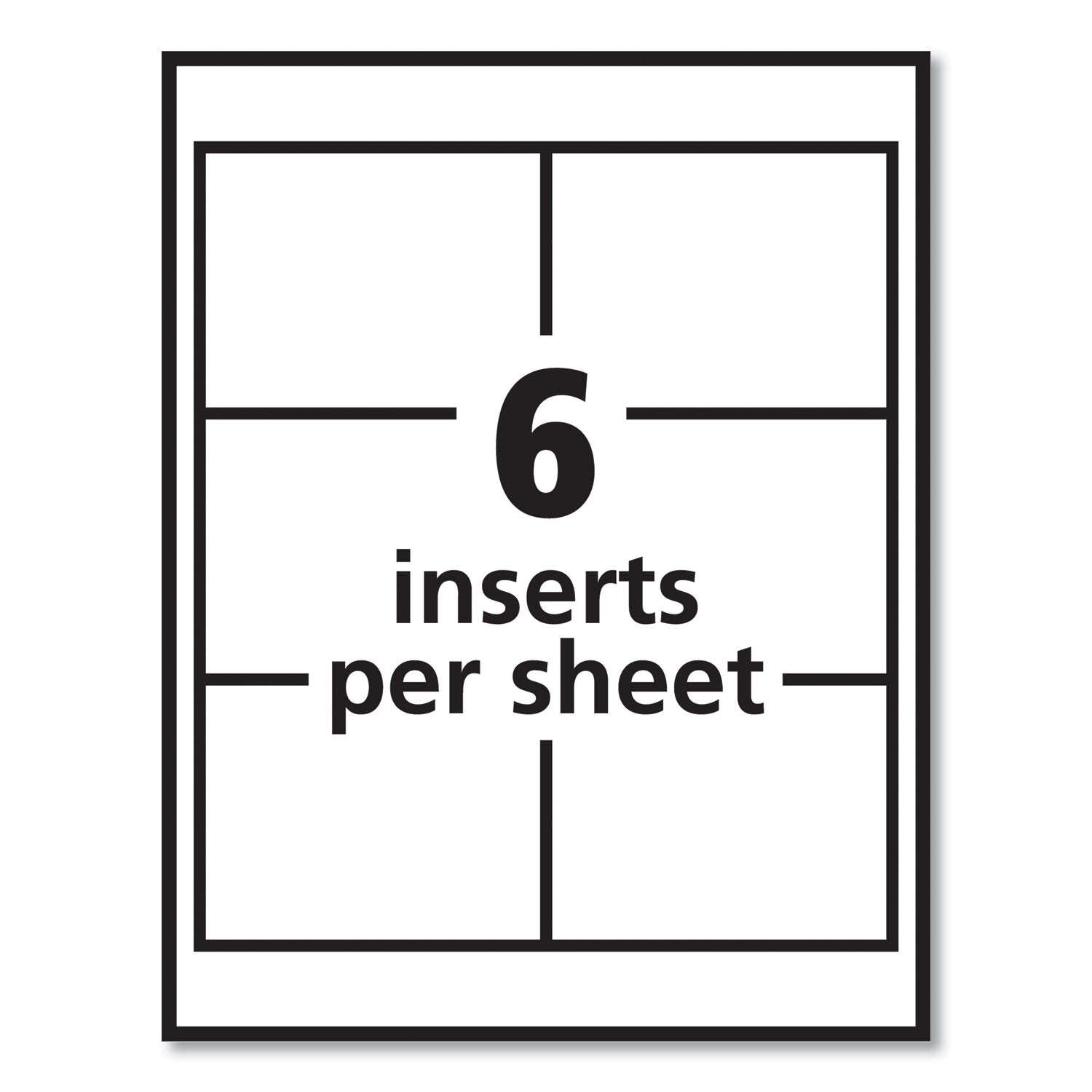 Avery® Necklace-Style Badge Holder W/laser/inkjet Insert, Top Load, 4 X 3, We, 100/box