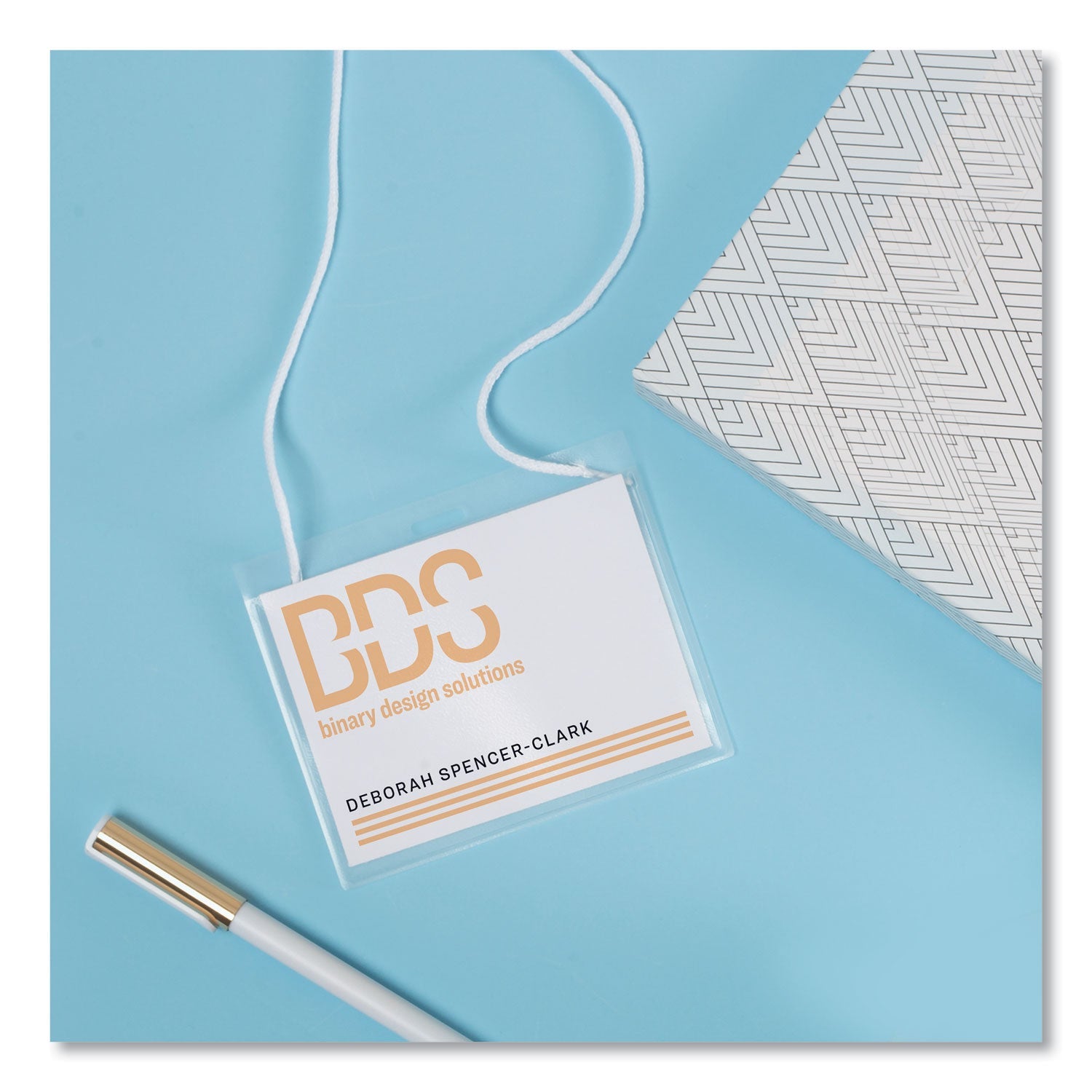 Avery® Necklace-Style Badge Holder W/laser/inkjet Insert, Top Load, 4 X 3, We, 100/box