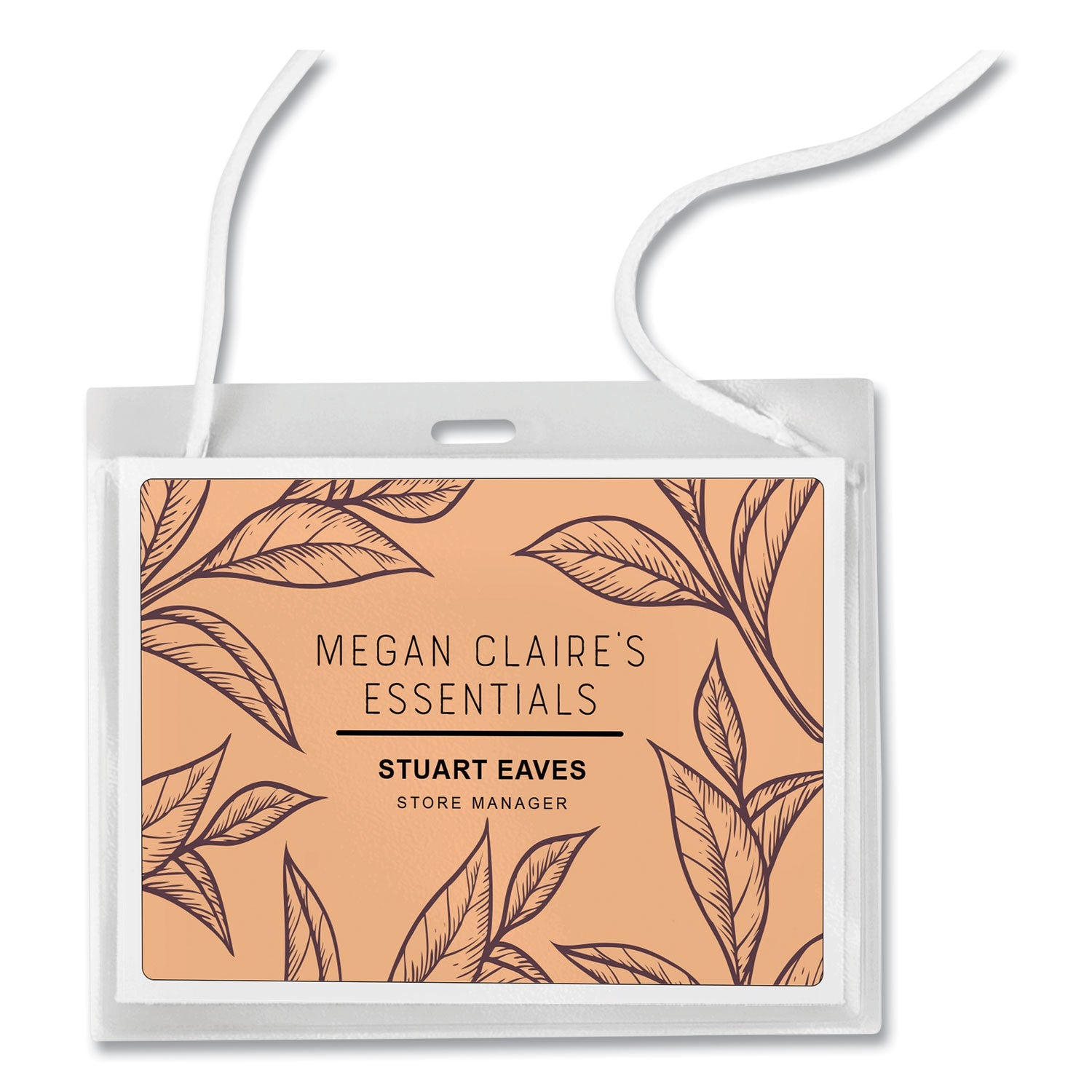 Avery® Necklace-Style Badge Holder W/laser/inkjet Insert, Top Load, 4 X 3, We, 100/box