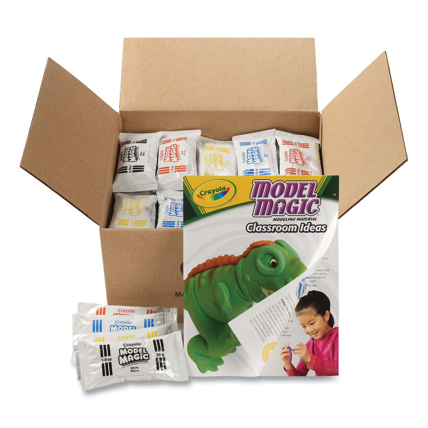Crayola® Model Magic Modeling Compound, 1 Oz Packs, 75 Packs, Assorted Colors, 6 Lbs 13 Oz