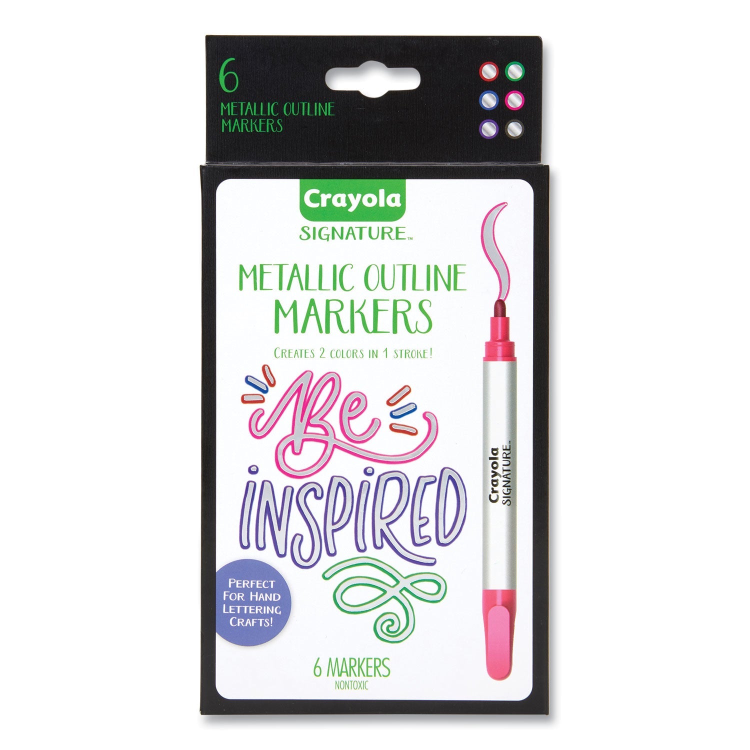 Metallic Outline Paint Markers | 6-Pack