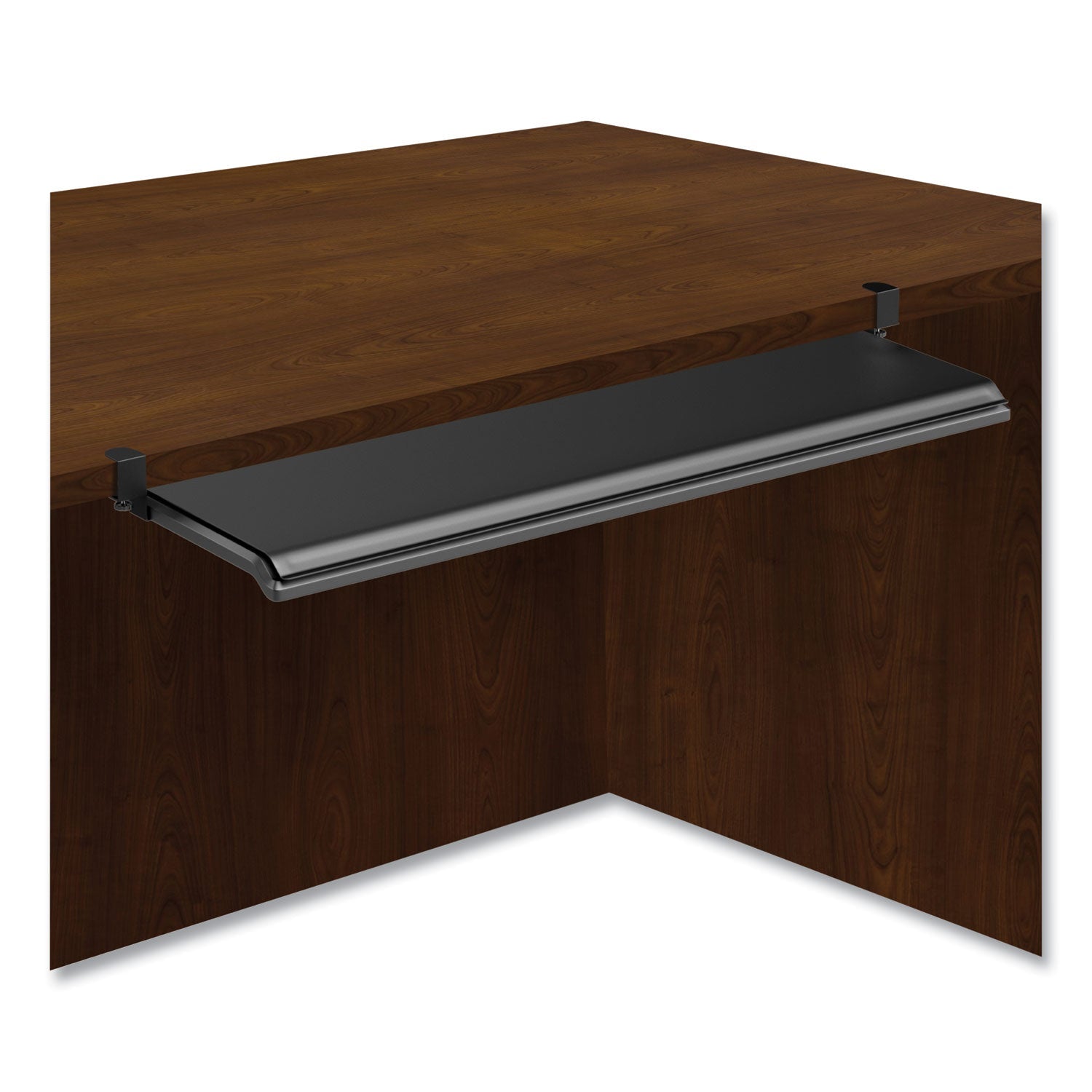 Alera® Adaptivergo Clamp-On Keyboard Tray, 30.7" X 13", Black