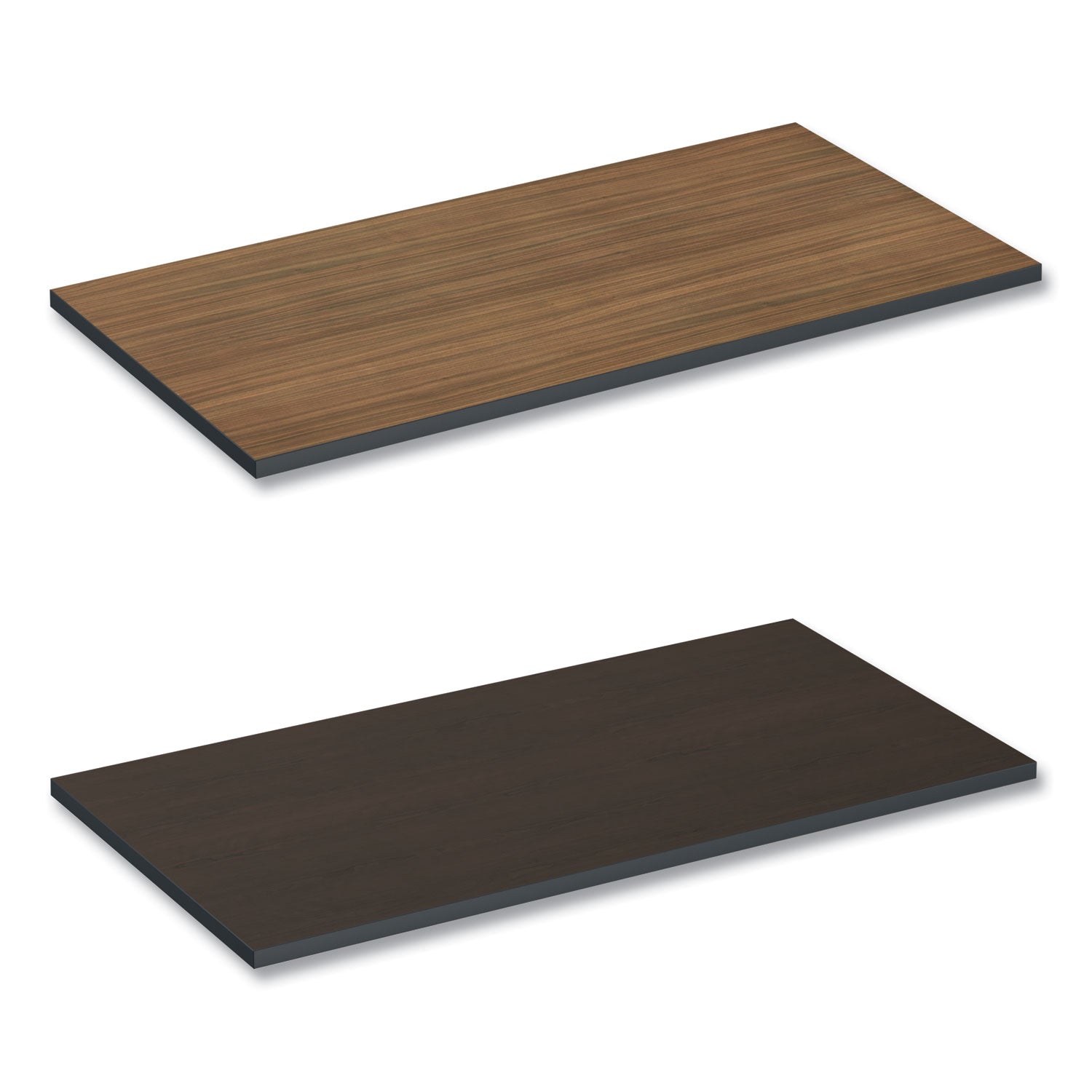 Alera® Reversible Laminate Table Top, Rectangular, 47.63w X 23.63d, Espresso/walnut
